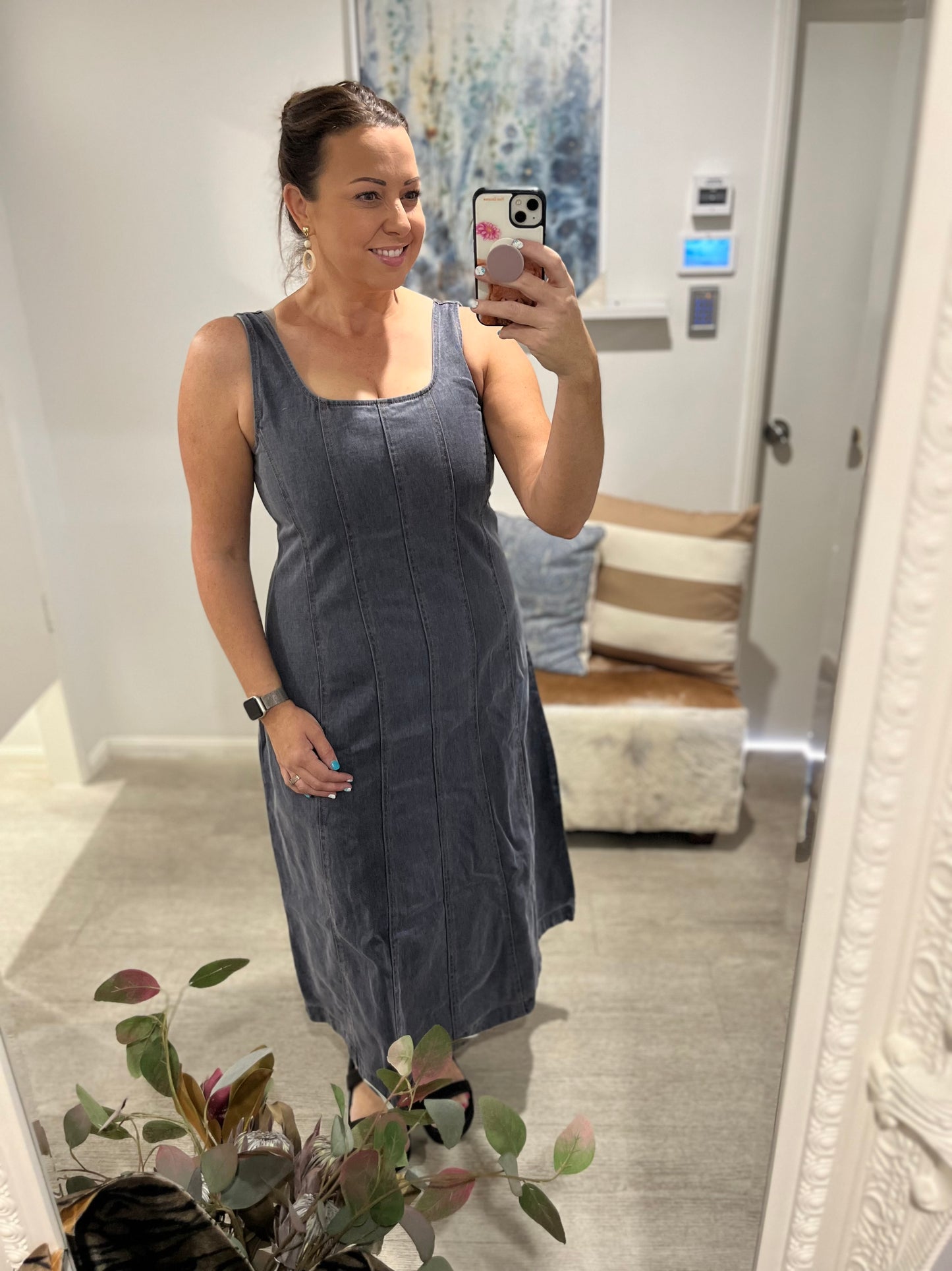 SASS AINSLEY DRESS DARK DENIM