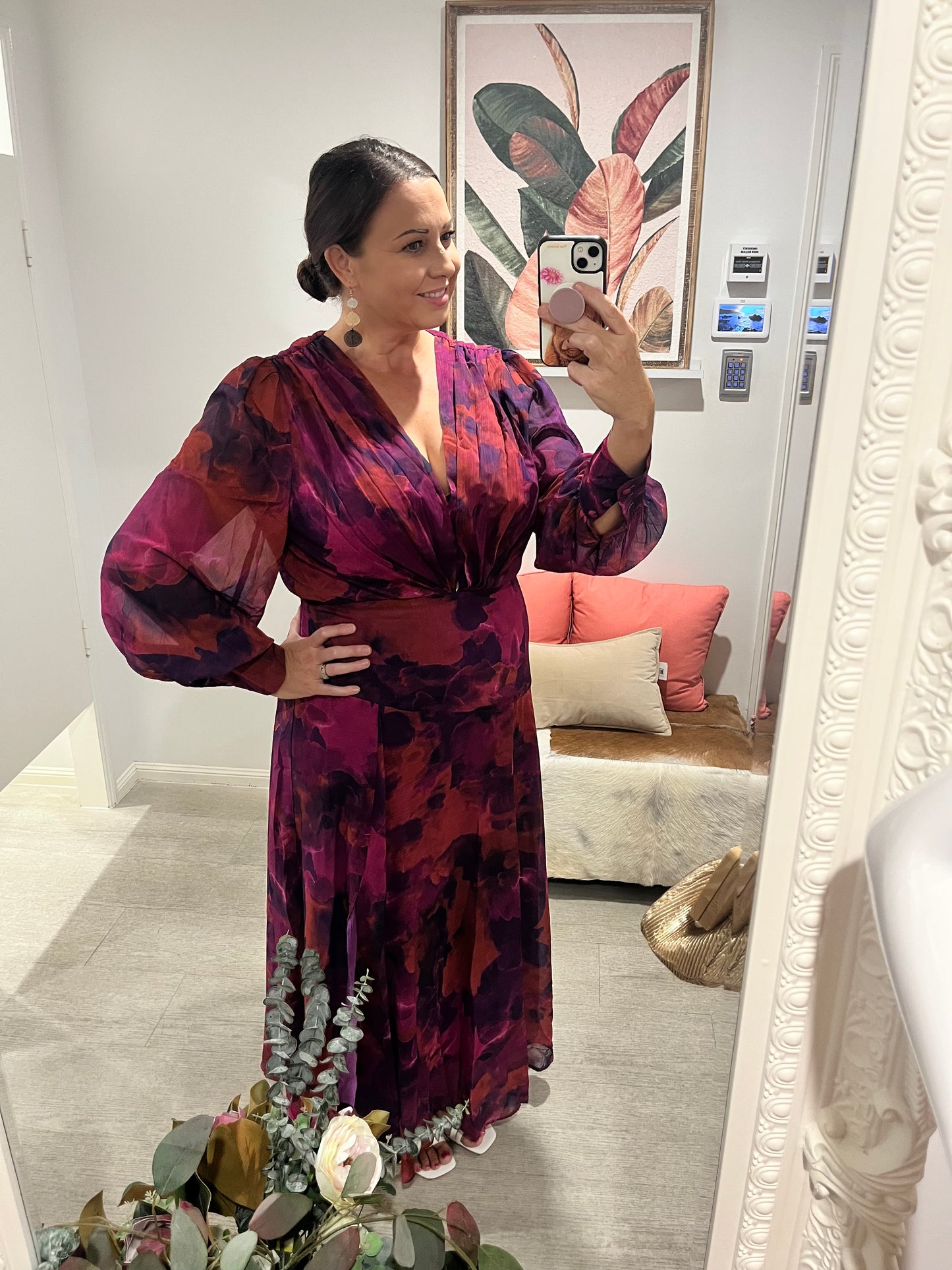 AUBREY SHEER MAXI DRESS