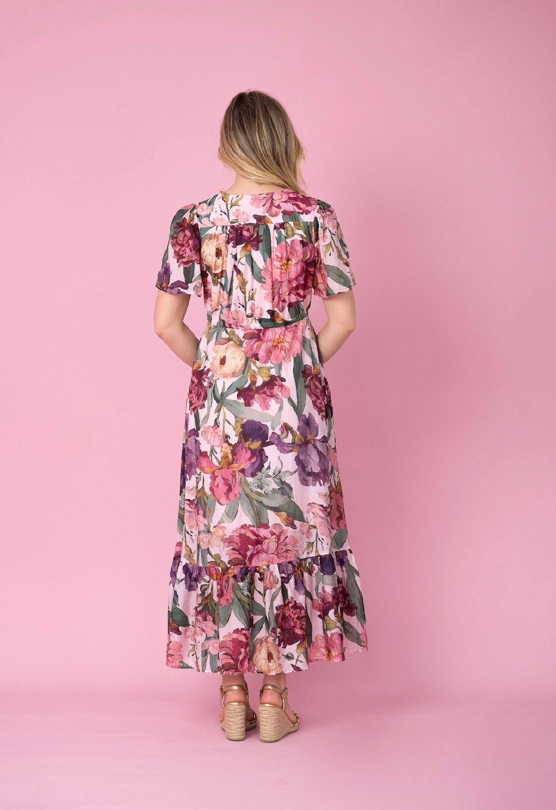 FRIA SELMA FLORAL MAXI DRESS