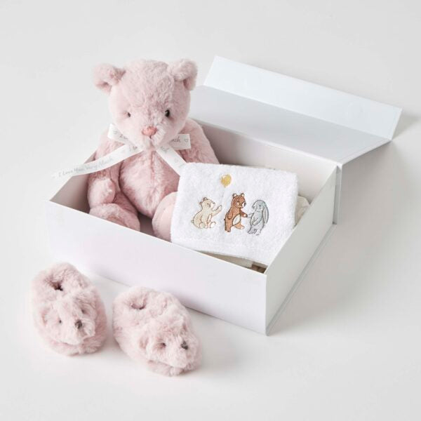 PLHA012 PINK TEDDY HAMPER