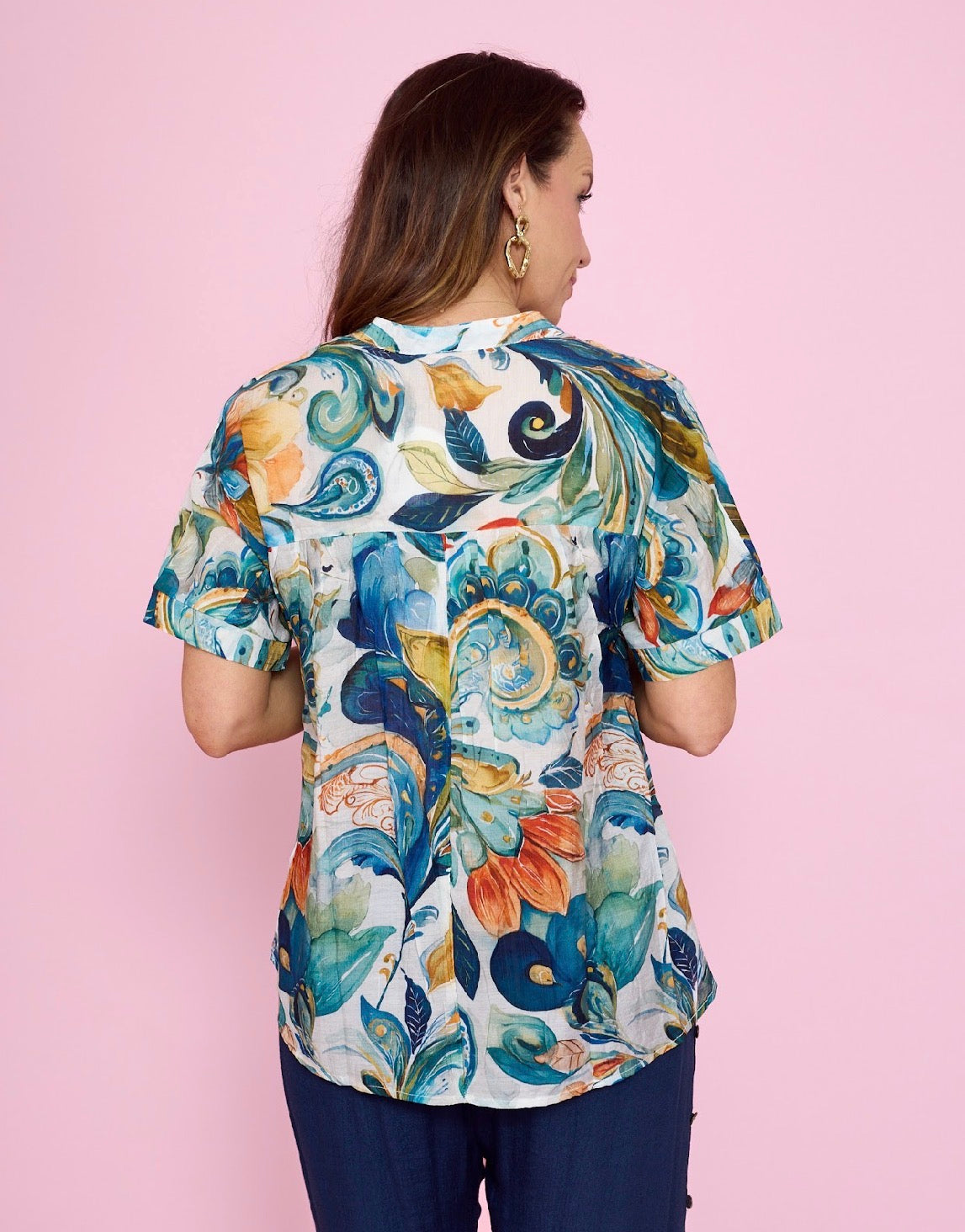 JOLIE SAULE WAVES BLOUSE