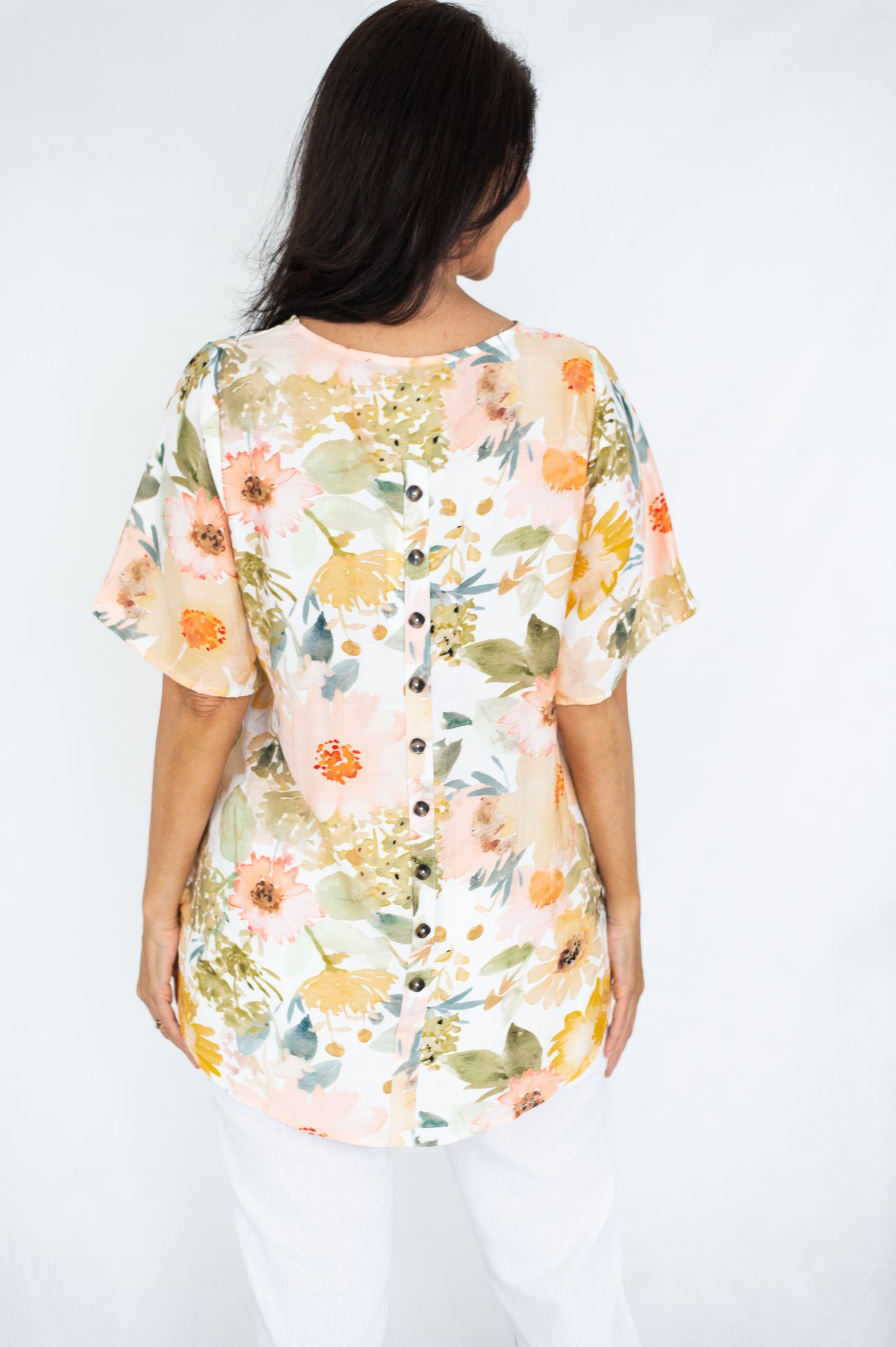 WILLOW TREE FLORAL YELLOW TOP