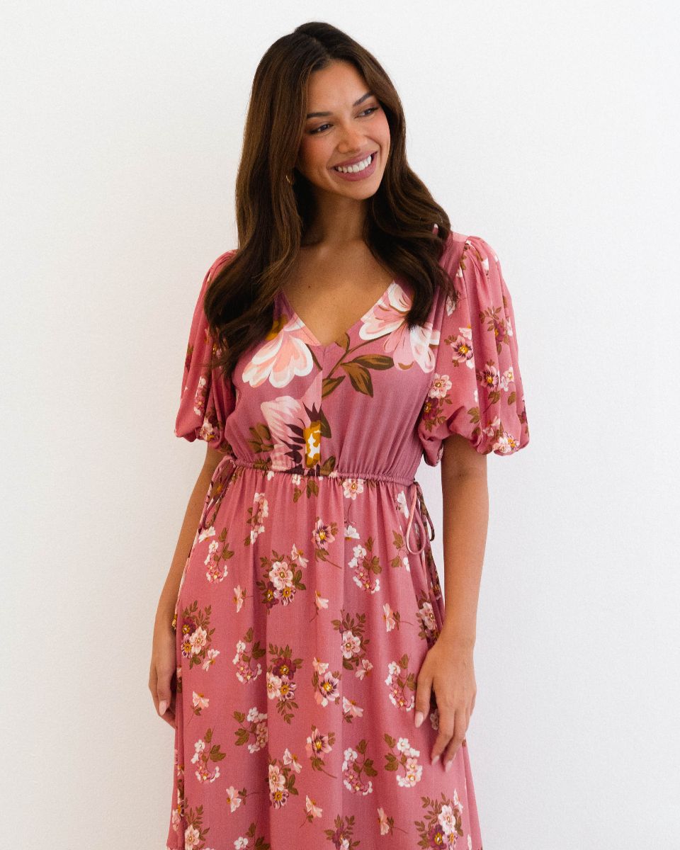 LABEL OF LOVE FIRST BLUSH MAXI DRESS