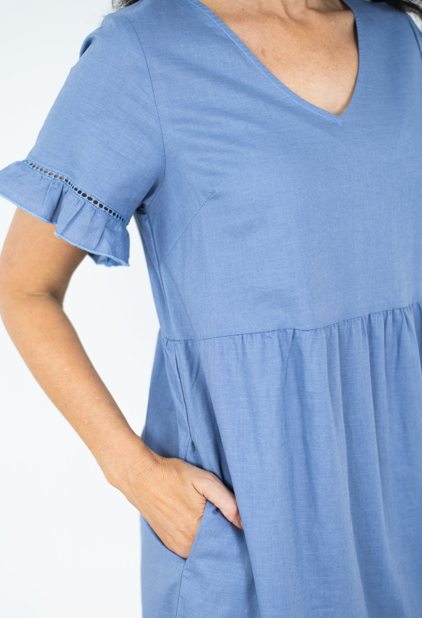 LUNA MIDI TIER DRESS