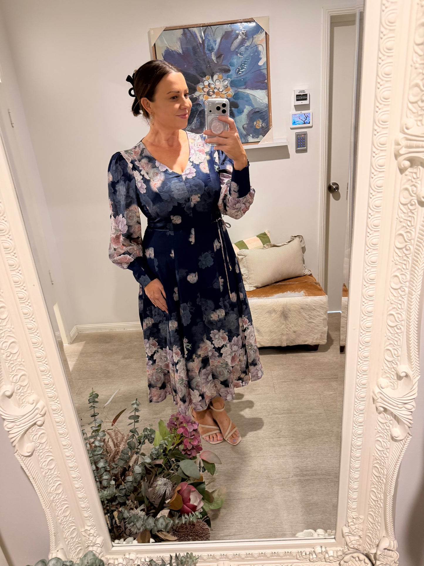 SM FLORAL GLAZE DRESS