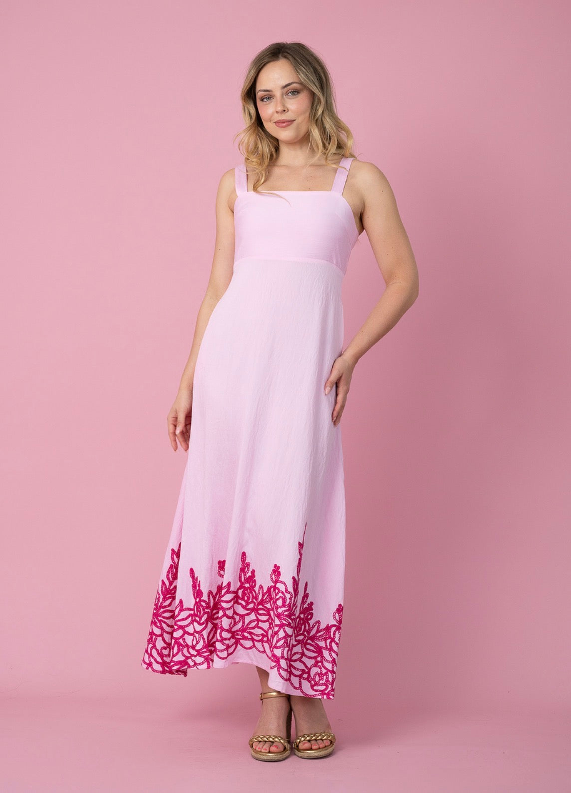 FRIA PINKS MAXI DRESS