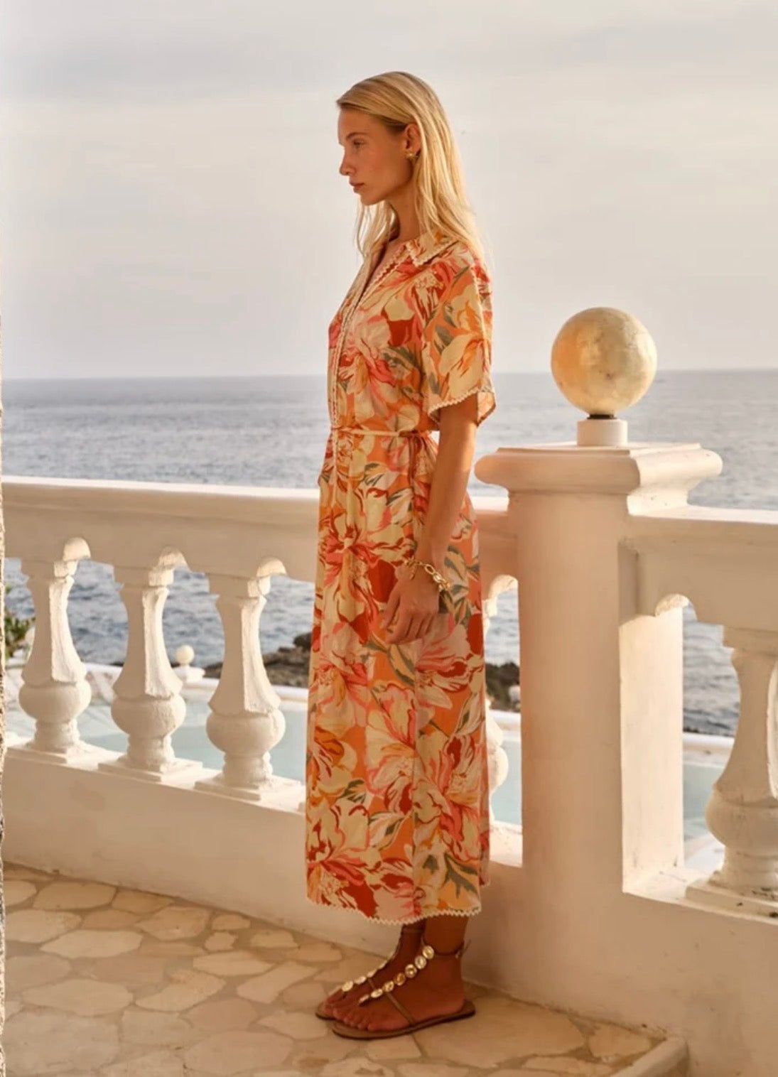 FATE & BECKER ELODIE MIDI SHIRT DRESS