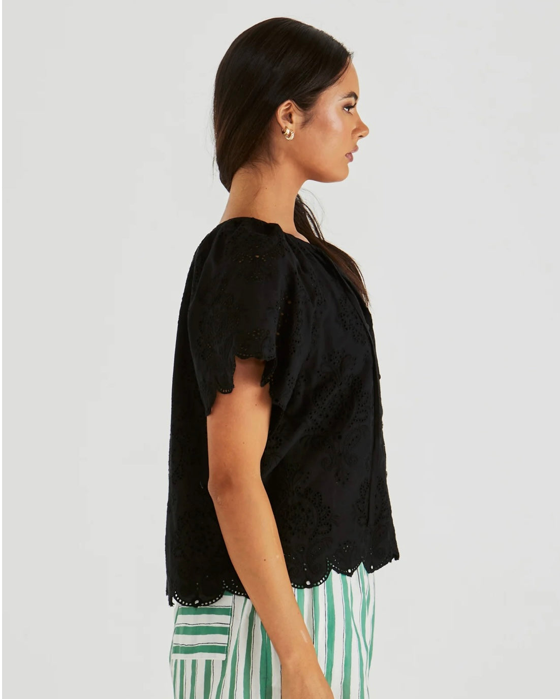 SASS ANI BLOUSE BLACK