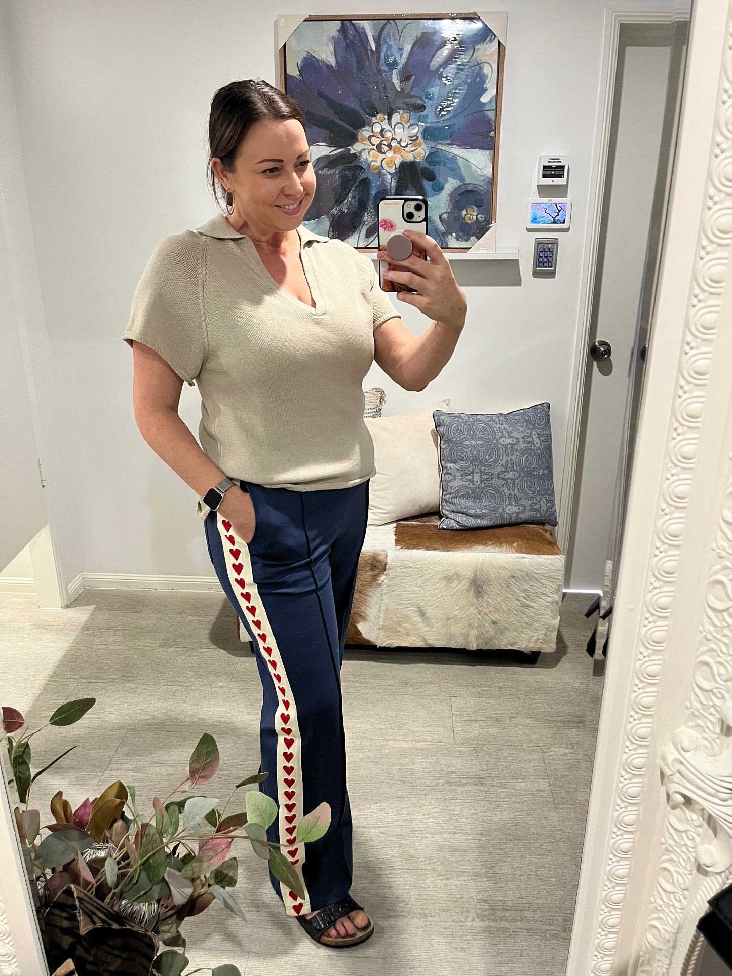 EBBY & I BLUE HEART PANT