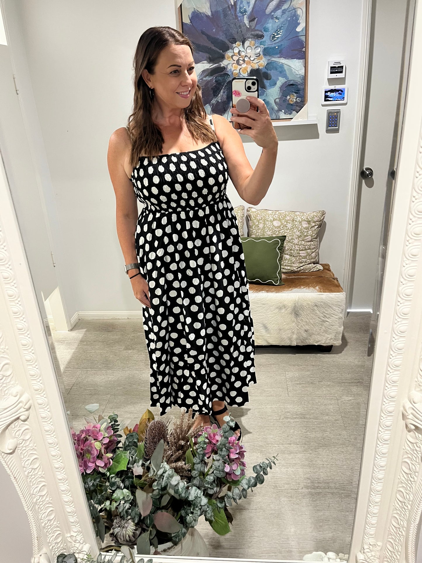 PAPER HEART POLKA DOT DRESS