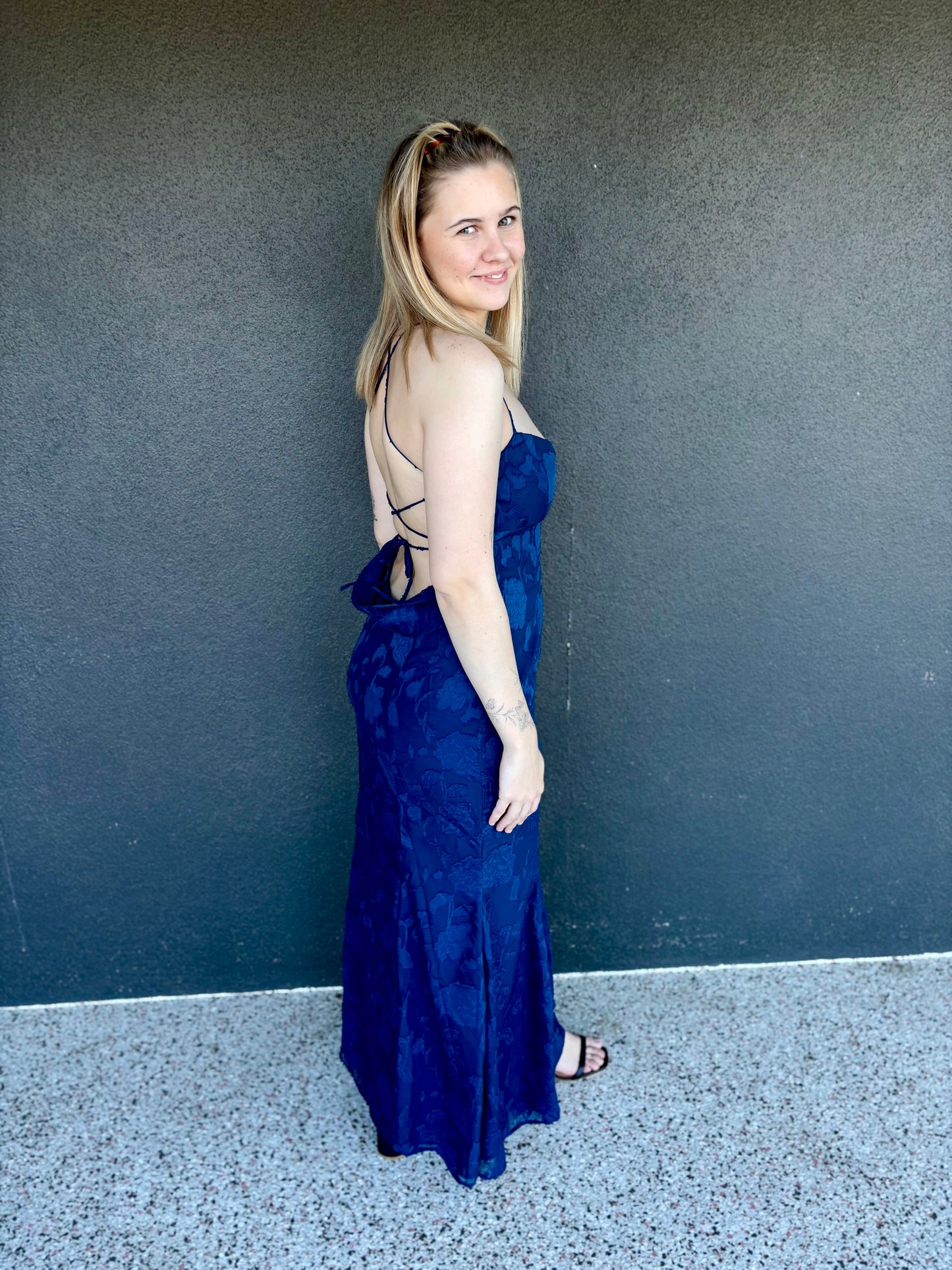 FLORENZA MAXI DRESS NAVY