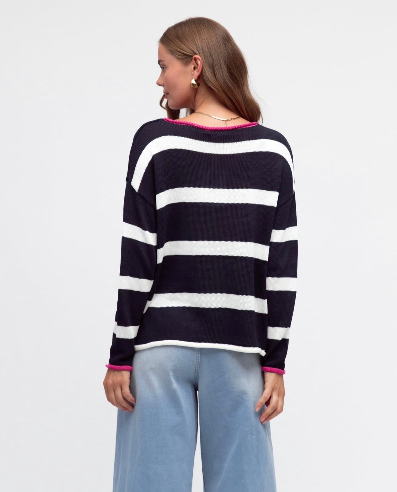 LABEL OF LOVE TIPPED JUMPER