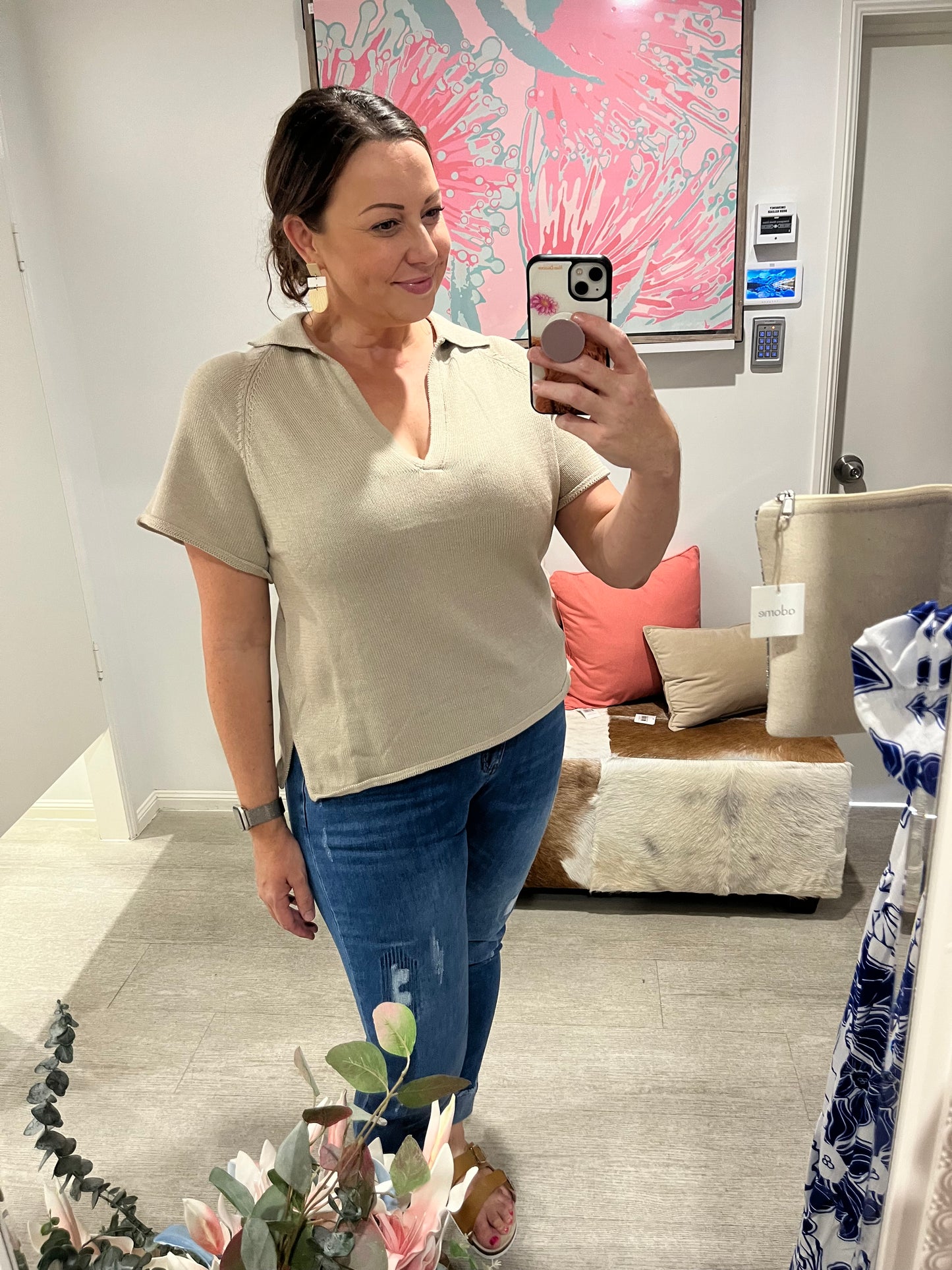 LABEL OF LOVE KNITTED TOP