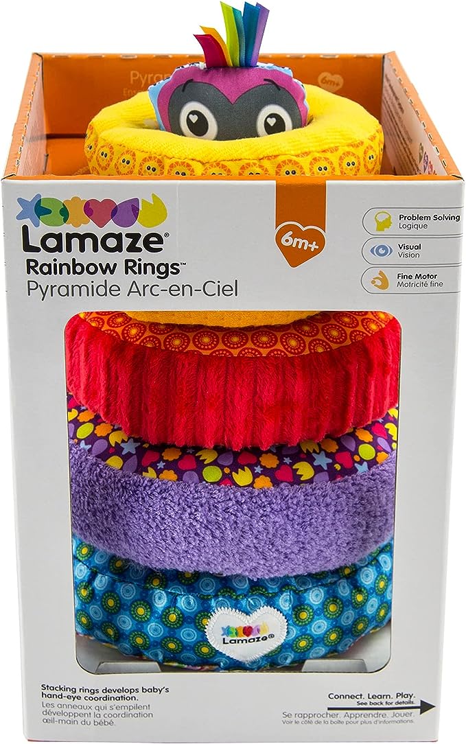 L27233B LAMEZE RAINBOW RINGS