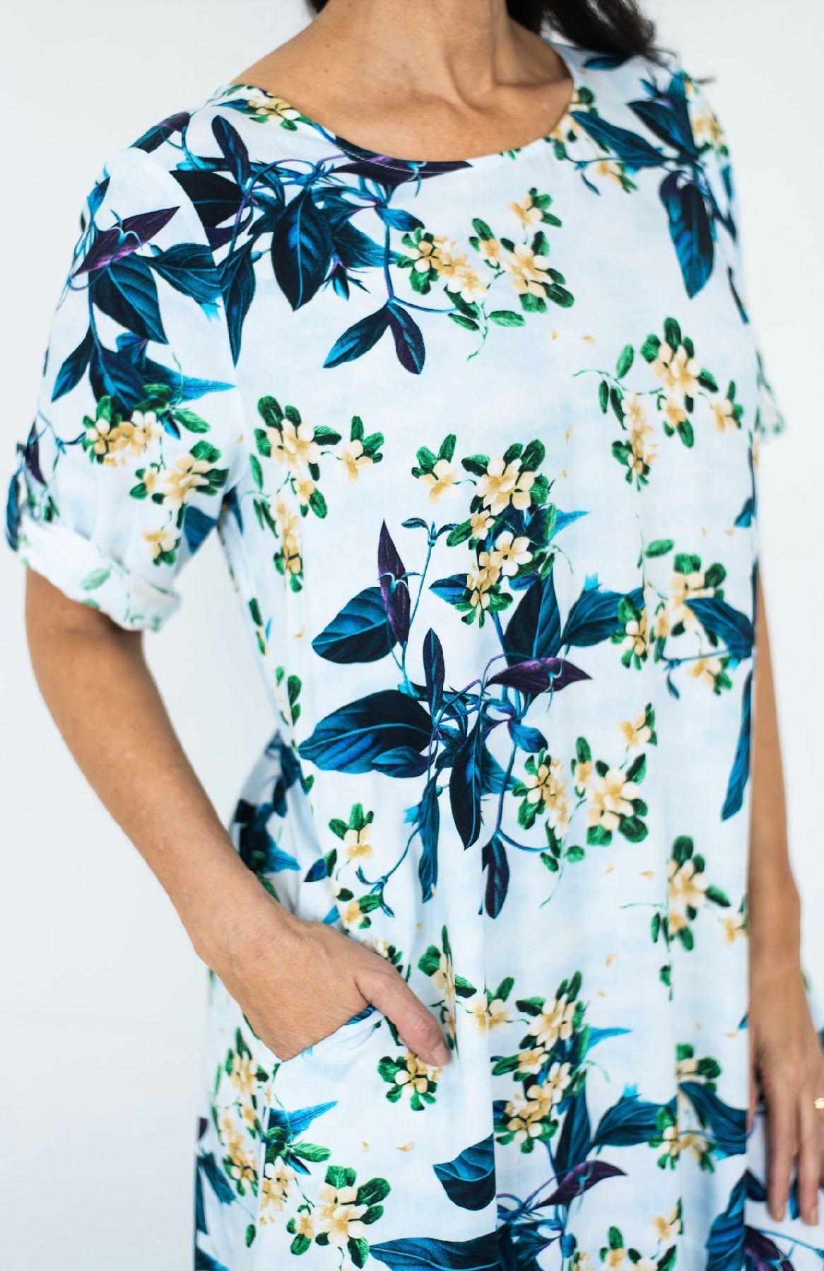SARONA PRINT FLORAL MIDI