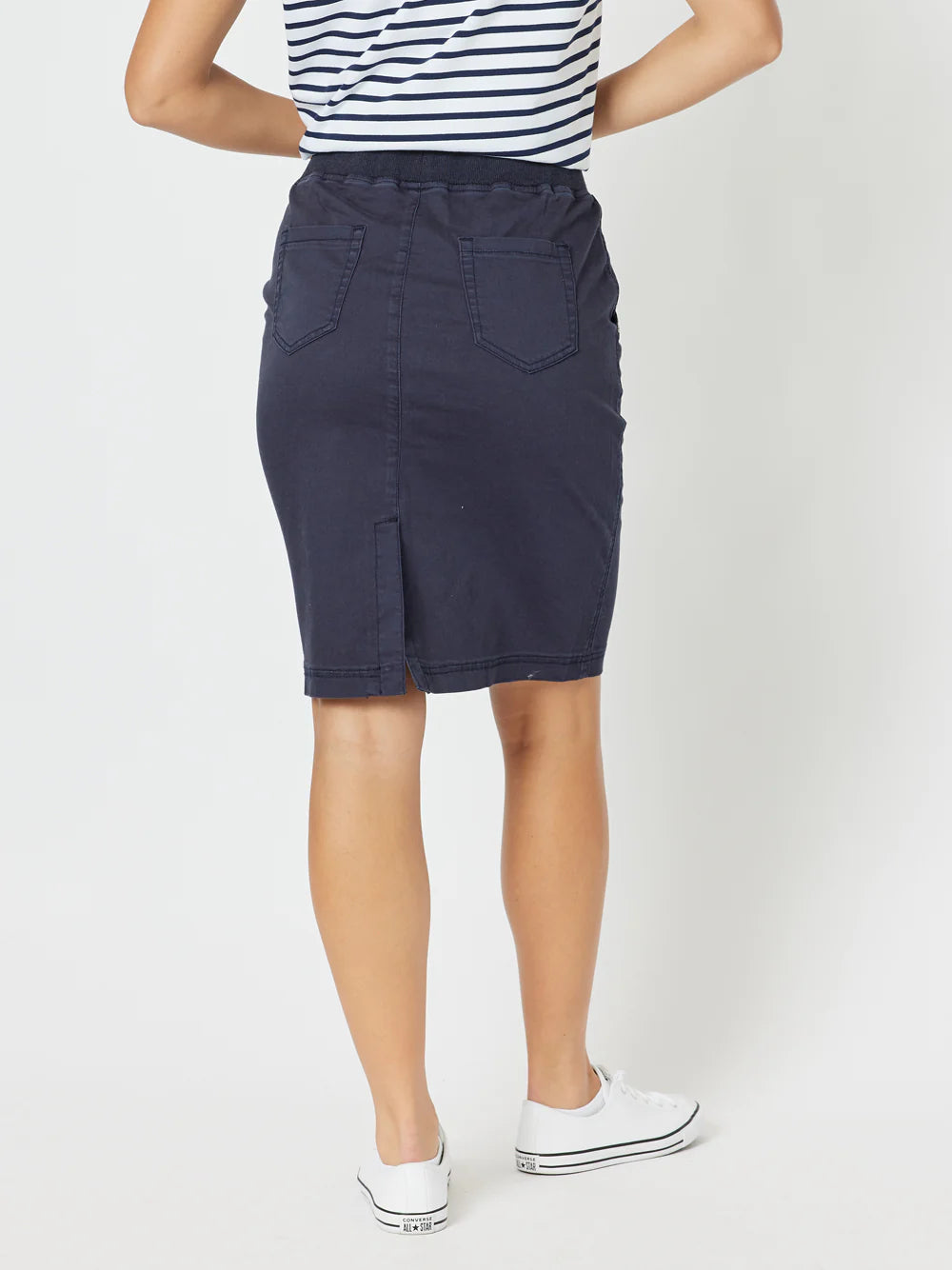 THREADZ PORTIA SKIRT NAVY