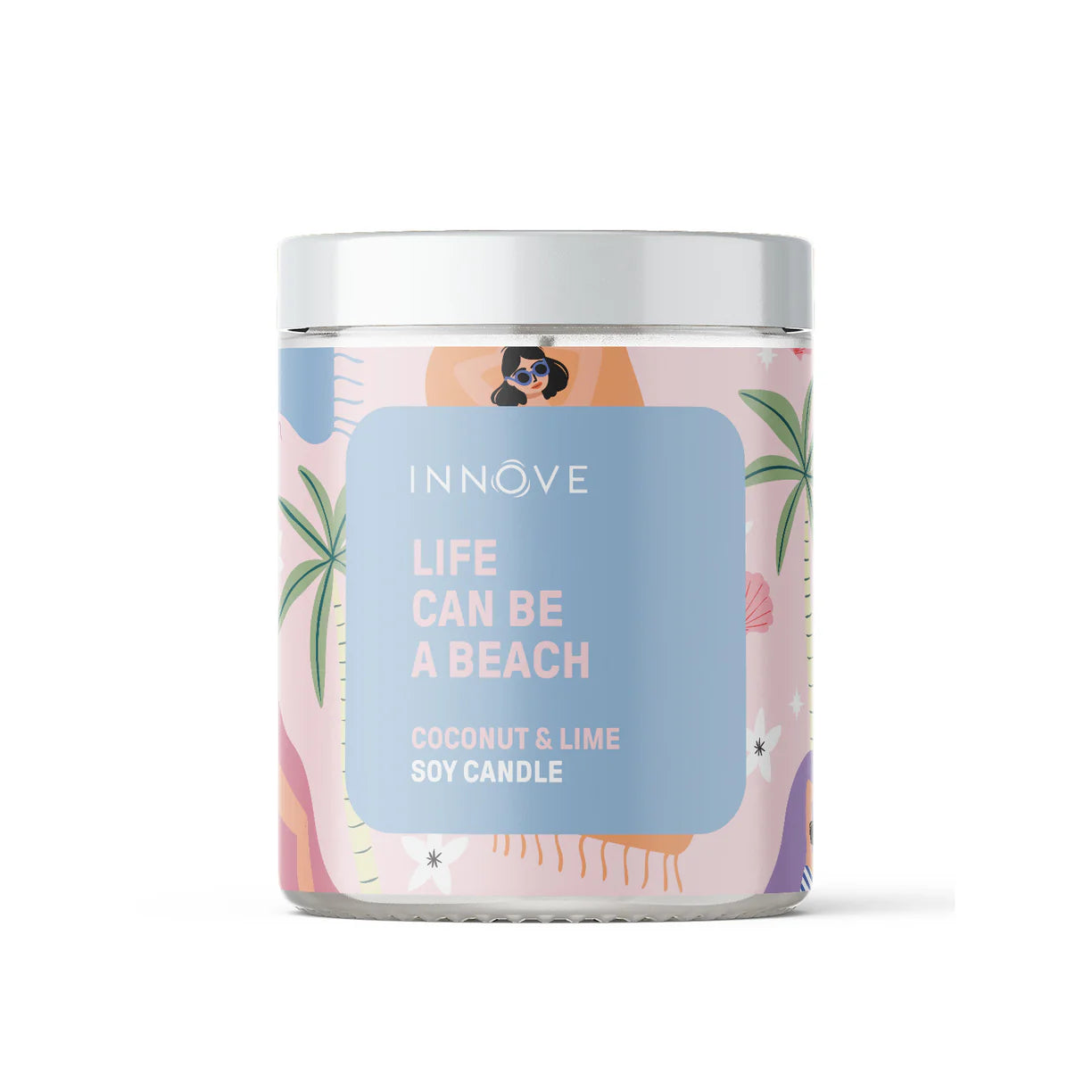 LIFE CAN BE A BEACH CANDLE COCONUT & LIME FRAGRANCE