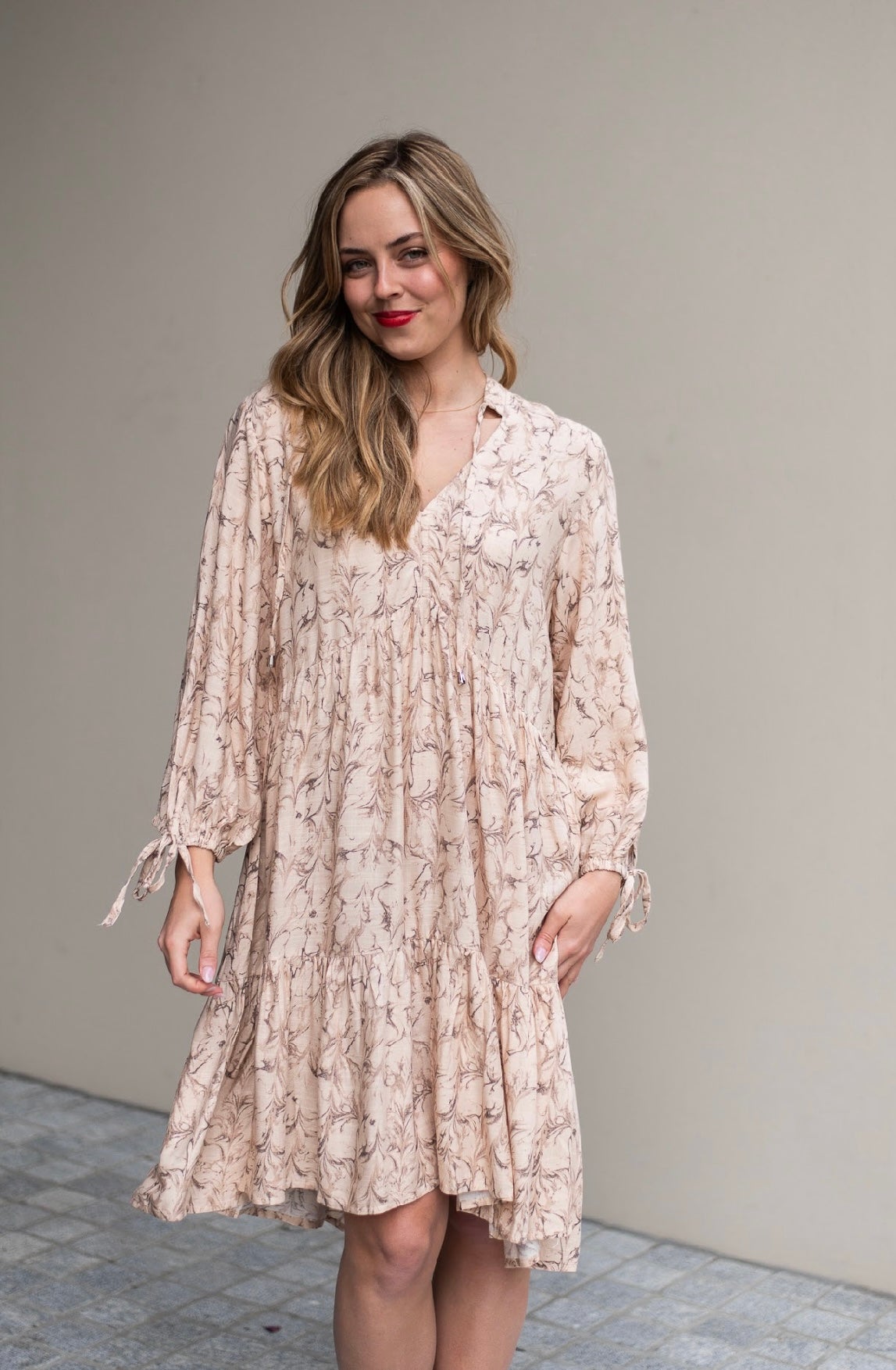 BLAZE ABSTRACT TUNIC DRESS