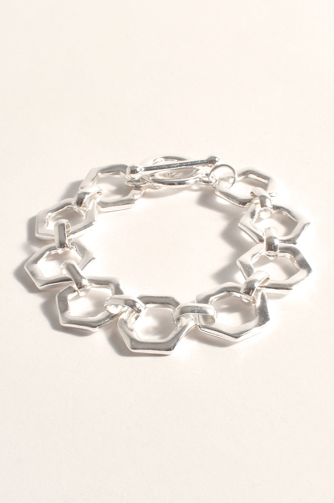ACD-1563SILV GEO BRACELET