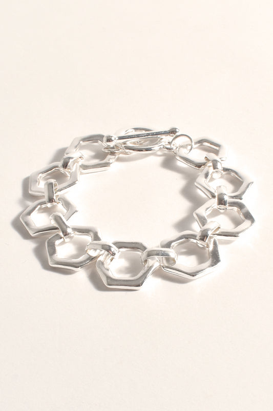 ACD-1563SILV GEO BRACELET