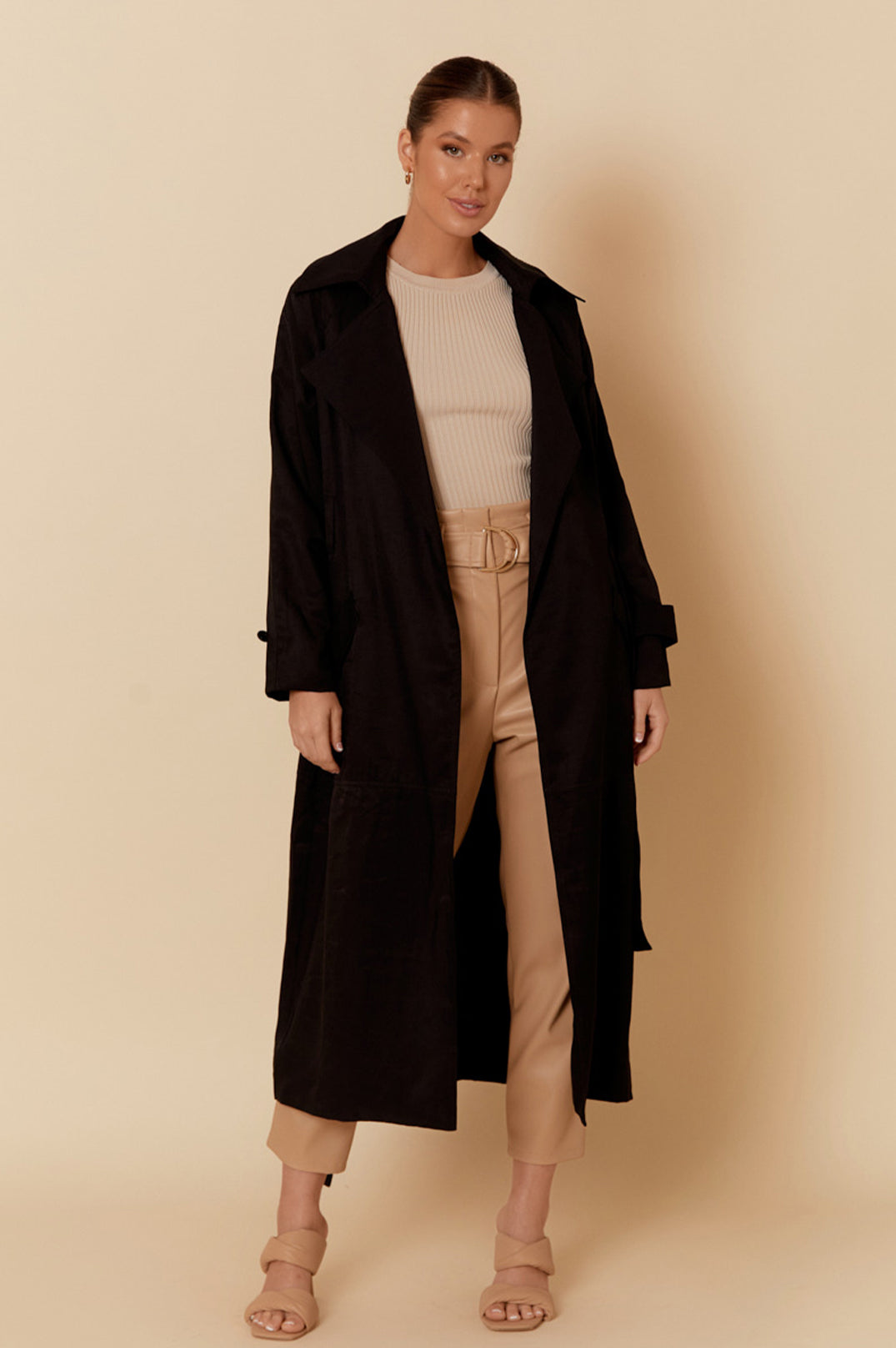 AJD-0956BLAC ZOE TRENCH