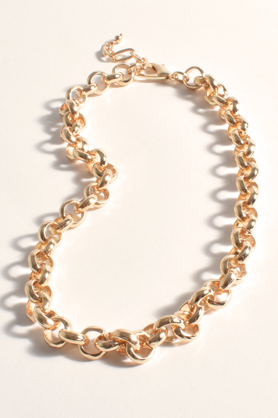 AND-2388GOLD BELCHER NECKLACE