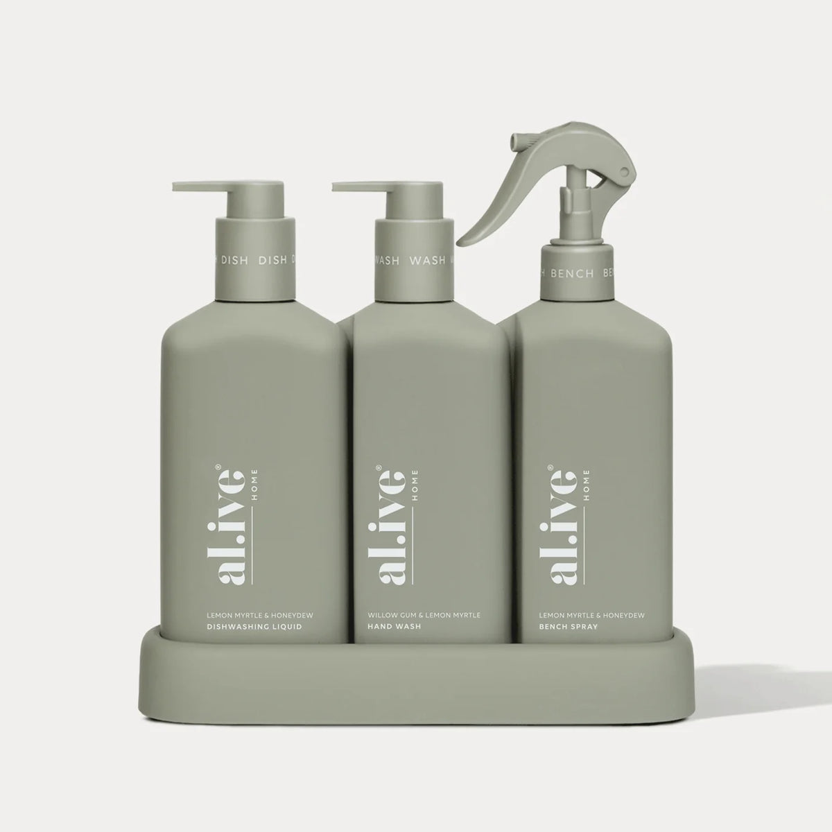 AL.IVE KITCHEN TRIO LEMON MYRTLE & HONEYDEW + WILLOW GUM & LEMON MYRTLE