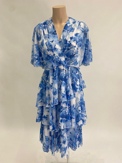 35090BLUE ALOHI DRESS
