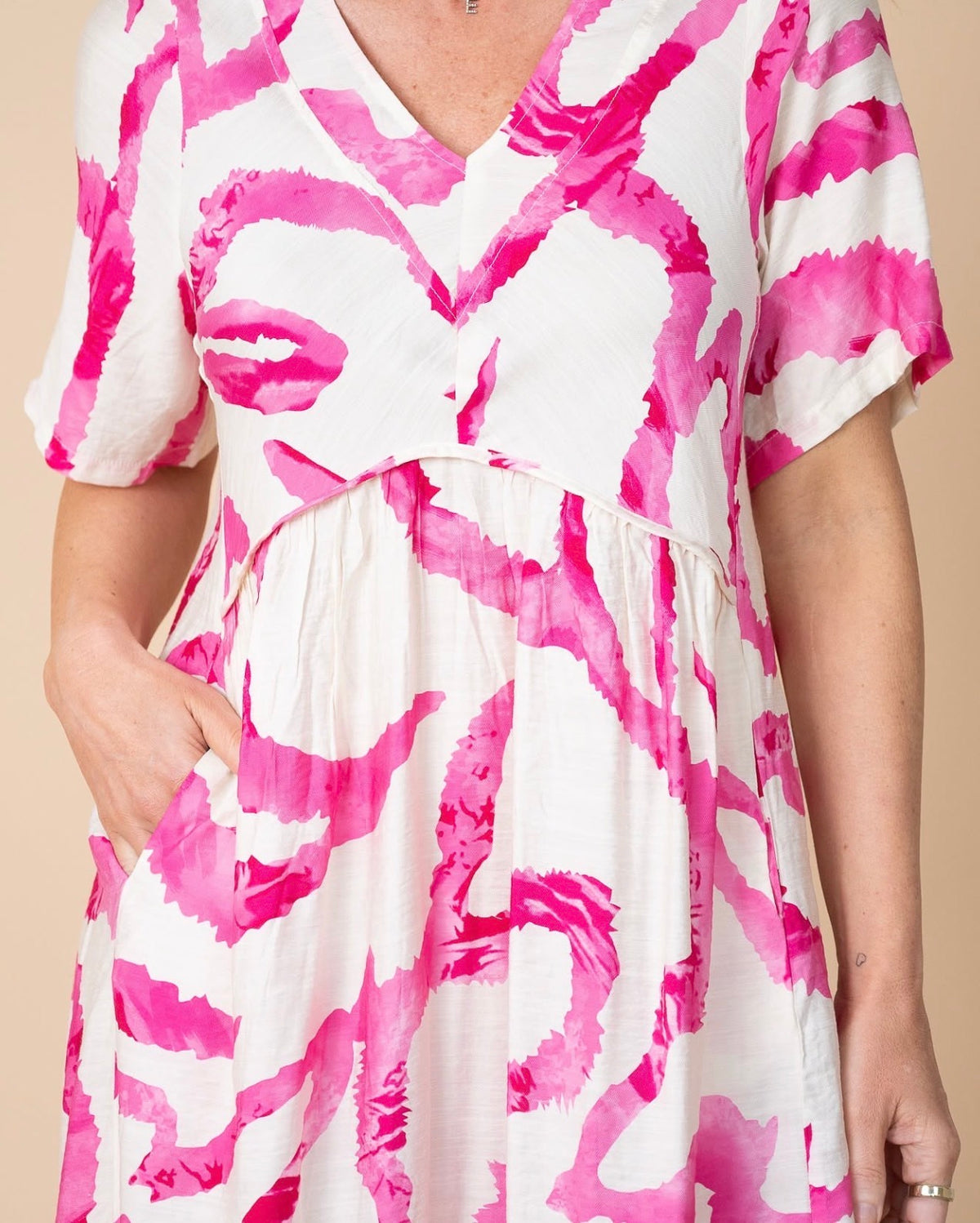 WILLOW TREE SWIRLS MIDI DRESS