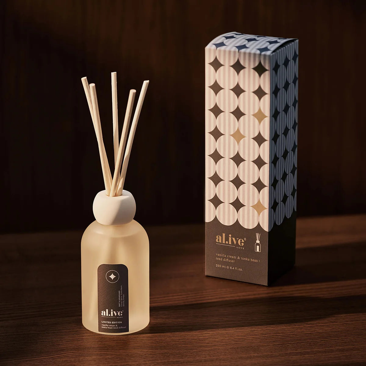 AL.IVE REED DIFFUSER VANILLA CREAM & TONKA BEAN