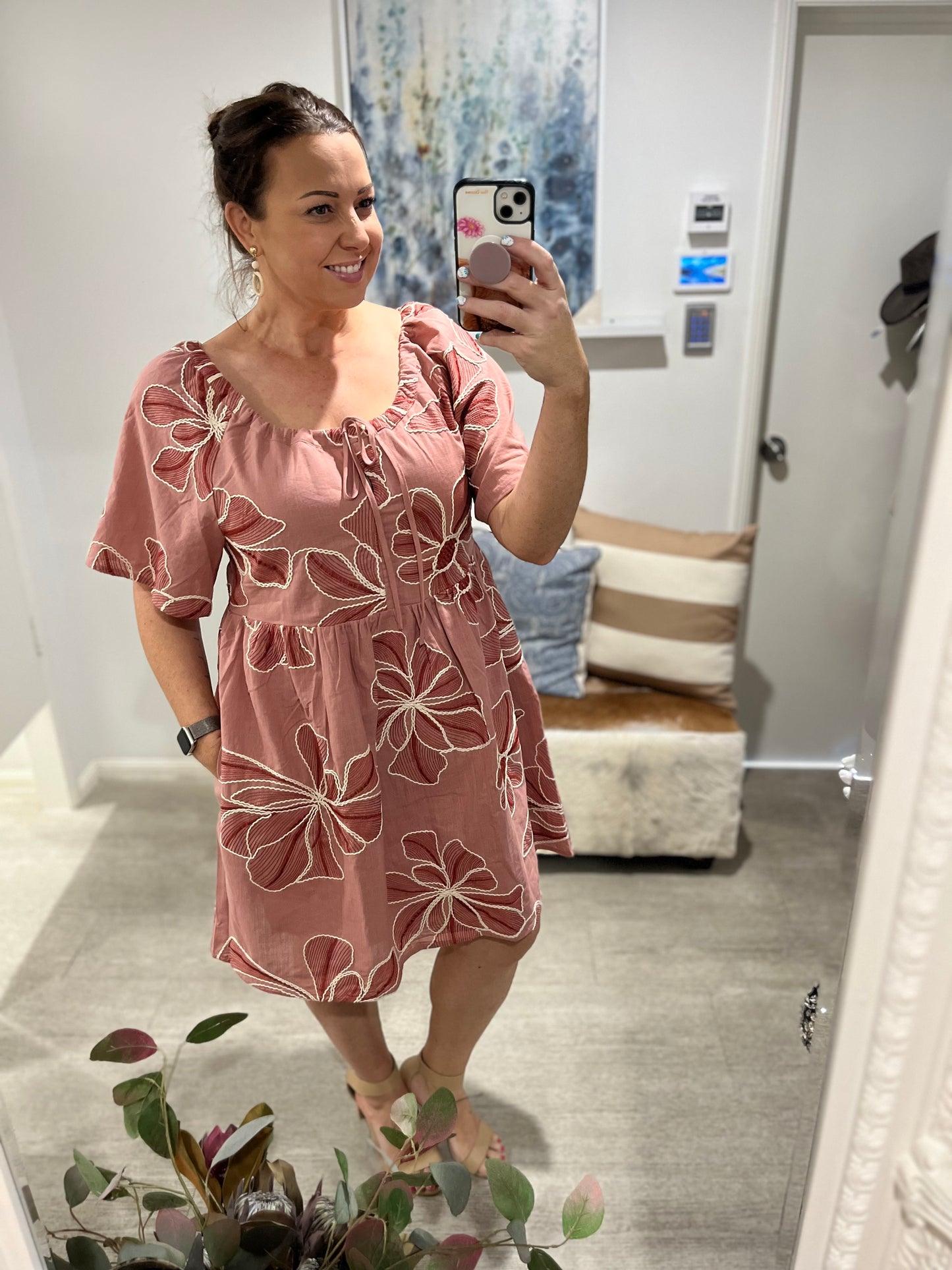 SASS FINLEY MINI DRESS PINK
