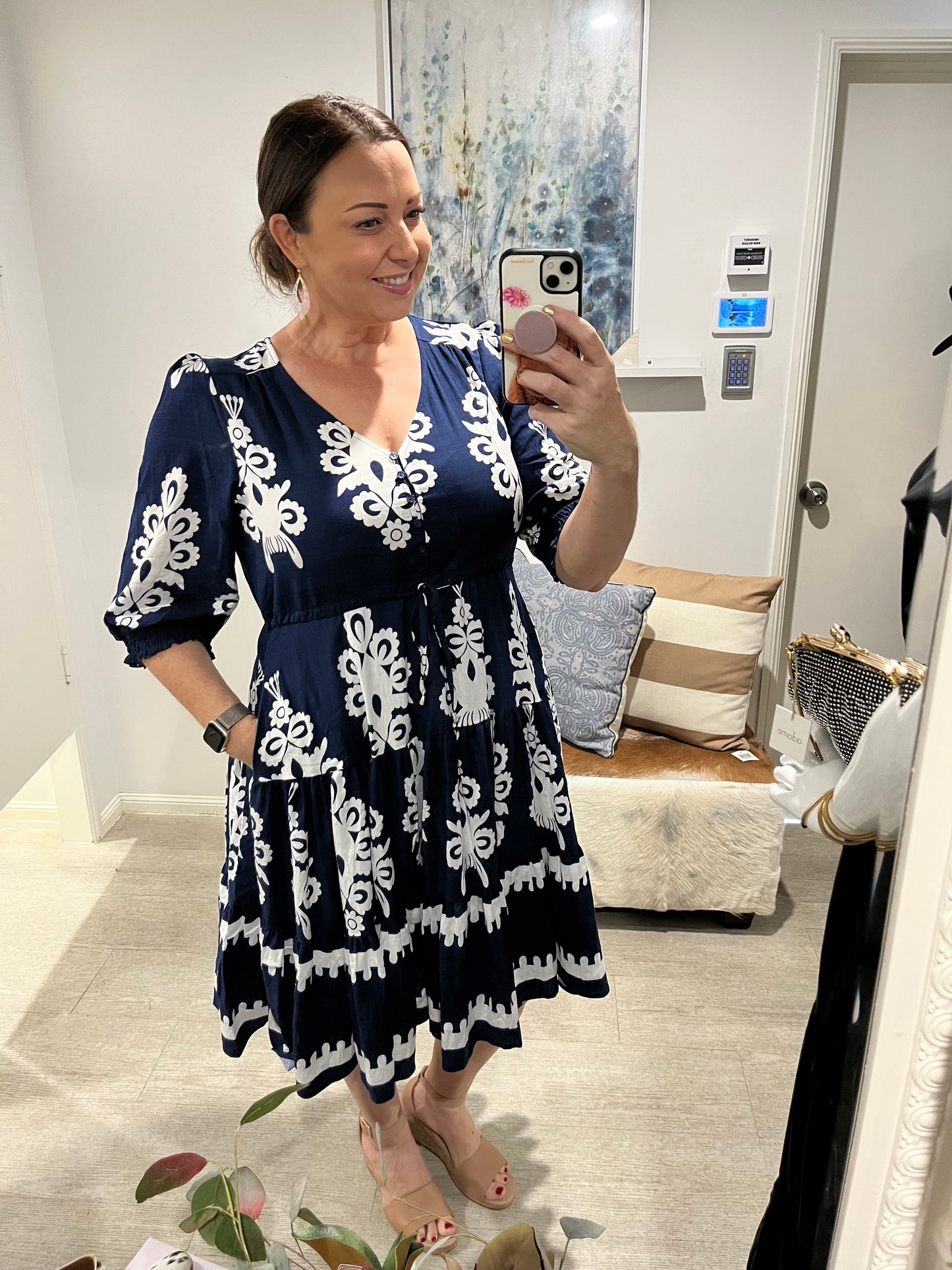 FRIA REATH MIDI DRESS