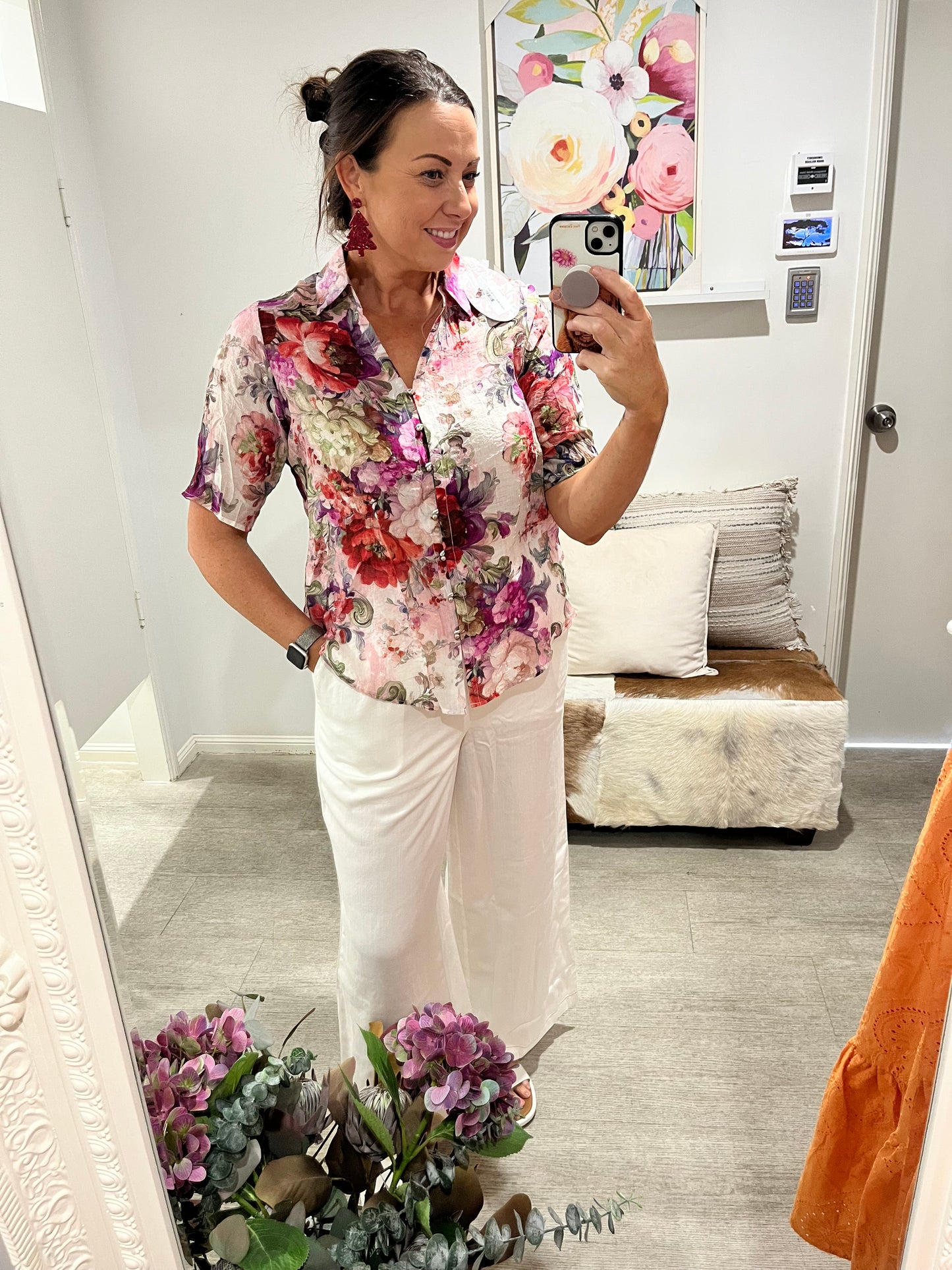 FRIA FLORAL ETTY BLOUSE