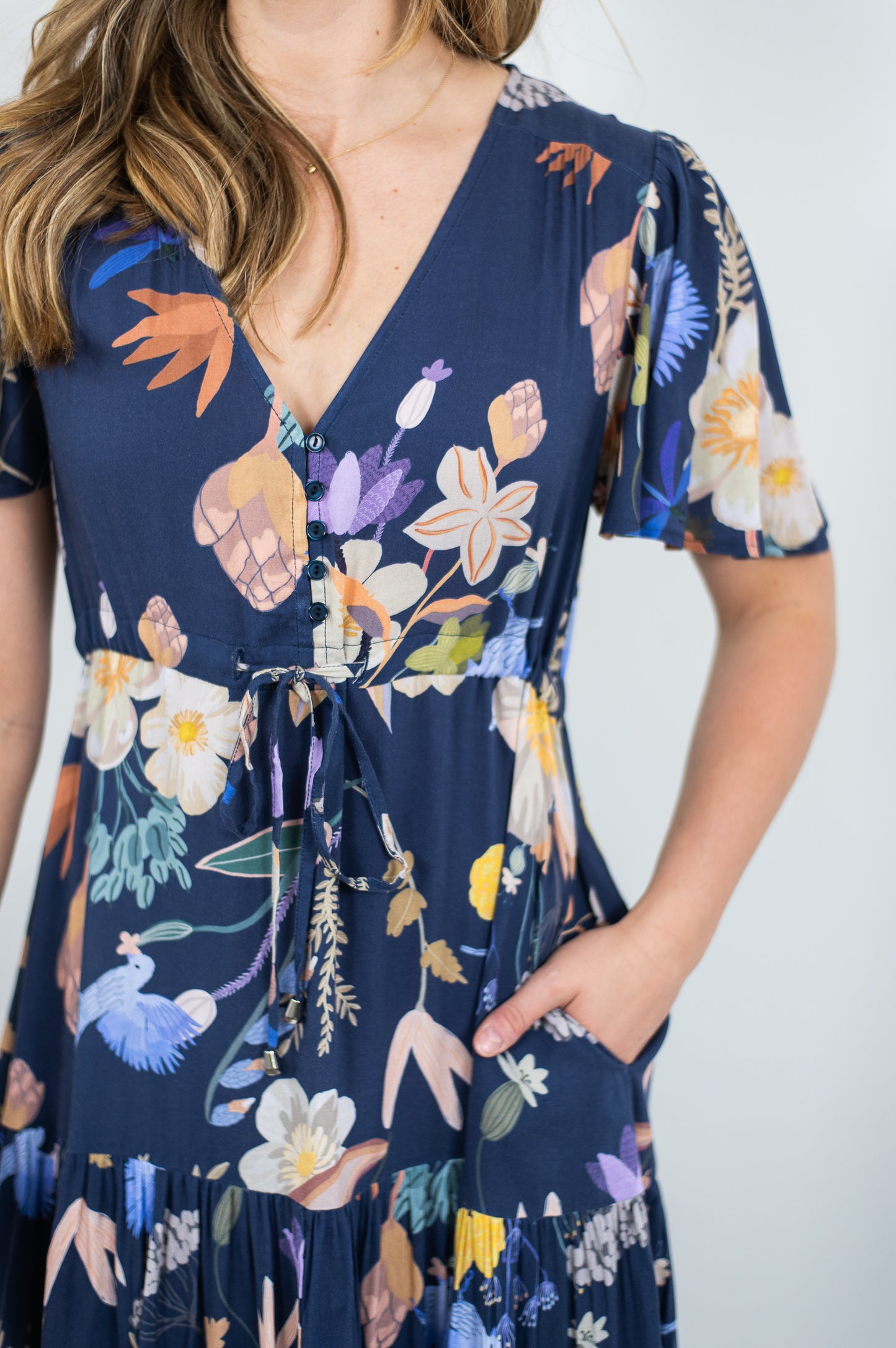 SABRINA MAXI DRESS NAVY