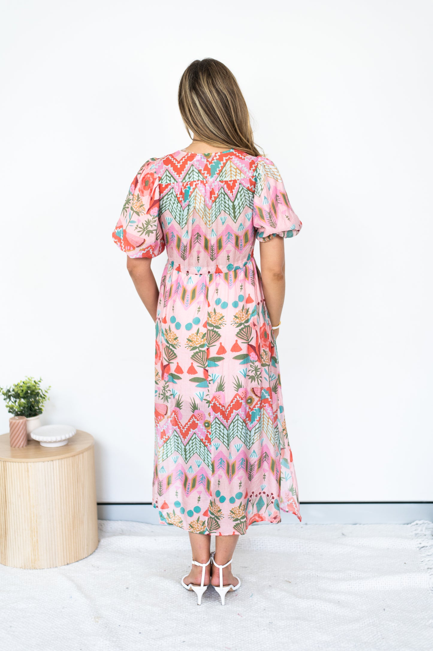 FRIA FLORAL SUNRISE MIDI