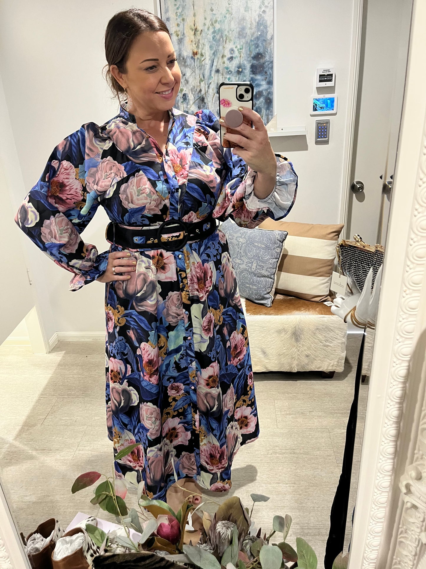 DONATELLA AZURE ROSE MAXI