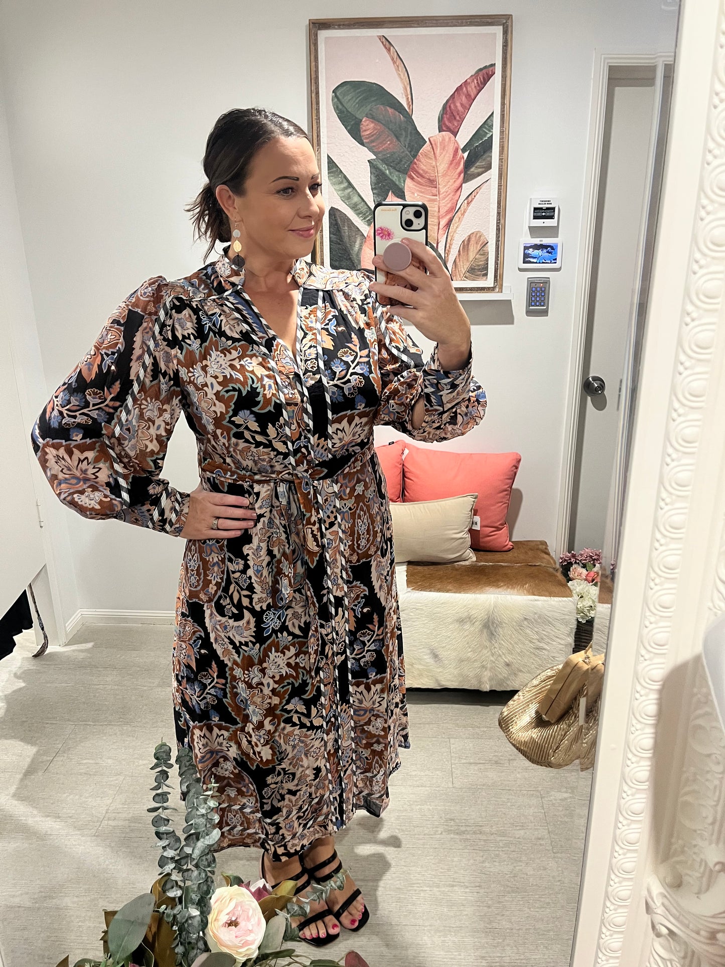 ZURI ABSTRACT MAXI DRESS
