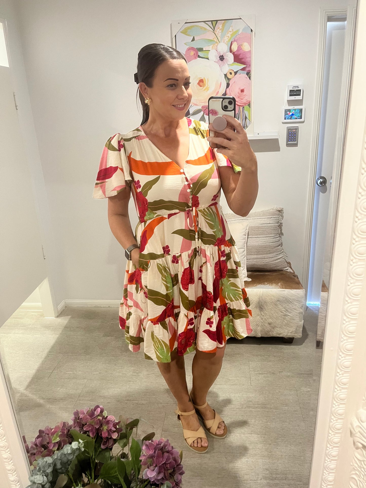 FRIA FLORAL MINI DRESS