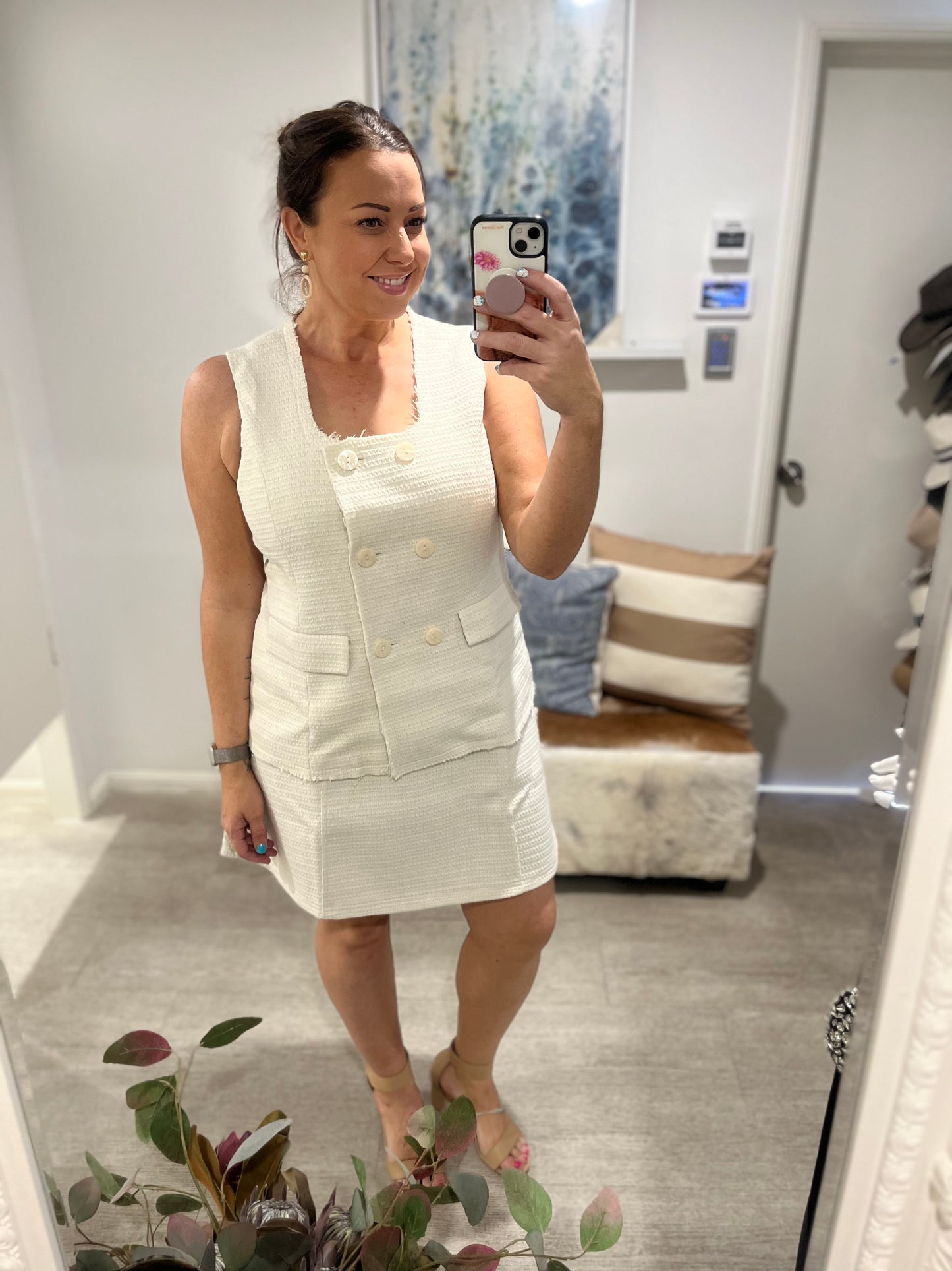 SASS NICO VEST CREAM