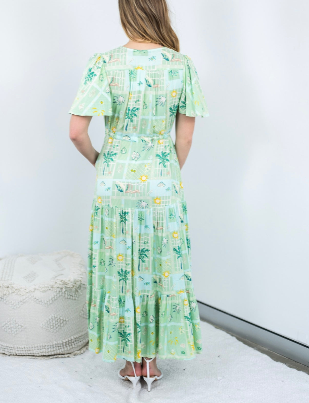 PALM TREE PATCHWORK MAXI
