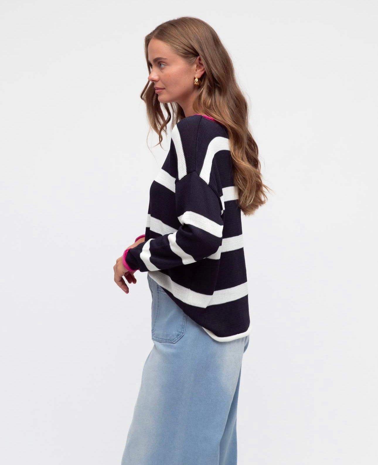LABEL OF LOVE TIPPED JUMPER