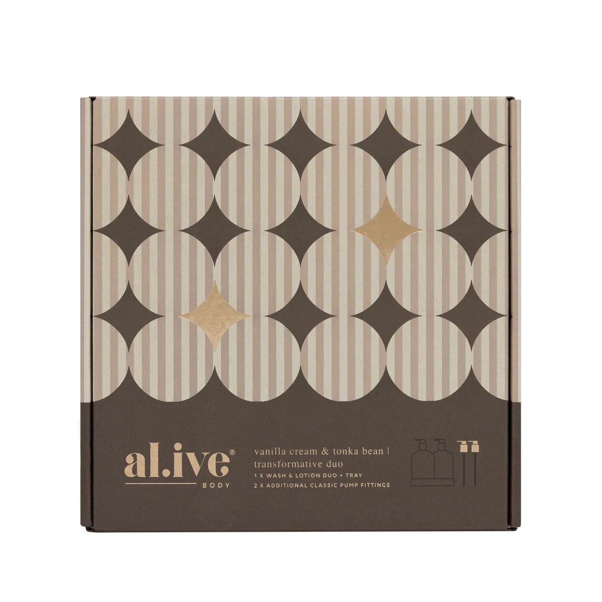 AL.IVE TRANSFORATIVE WASH & LOTION DUO VANILLA CREAM & TONKA BEAN