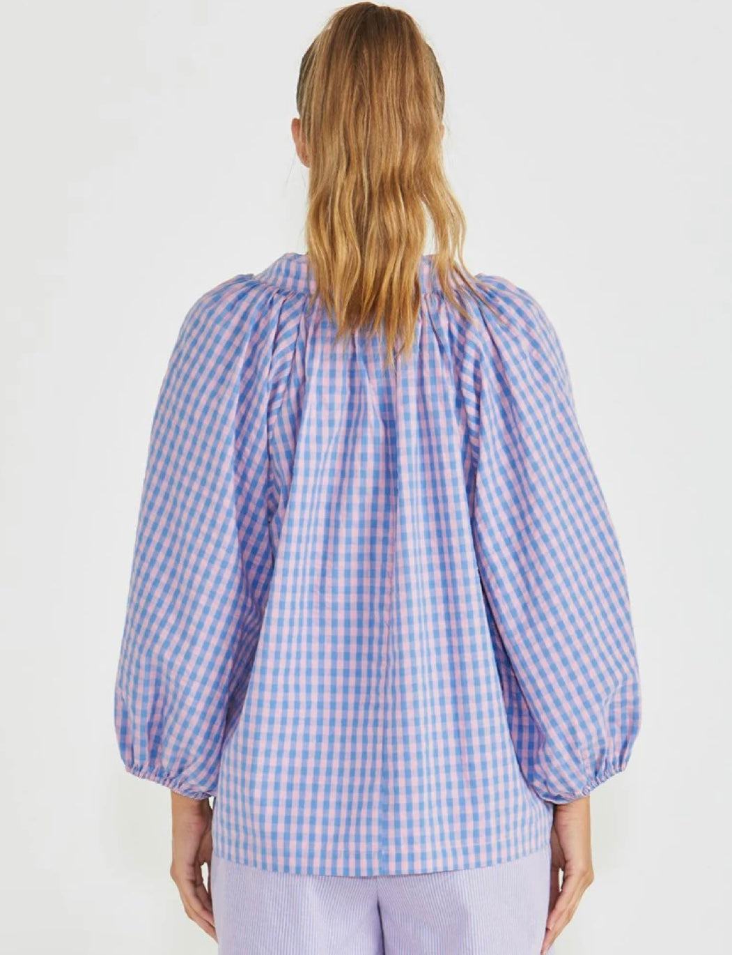 SASS PHILLIPA TOP GINGHAM