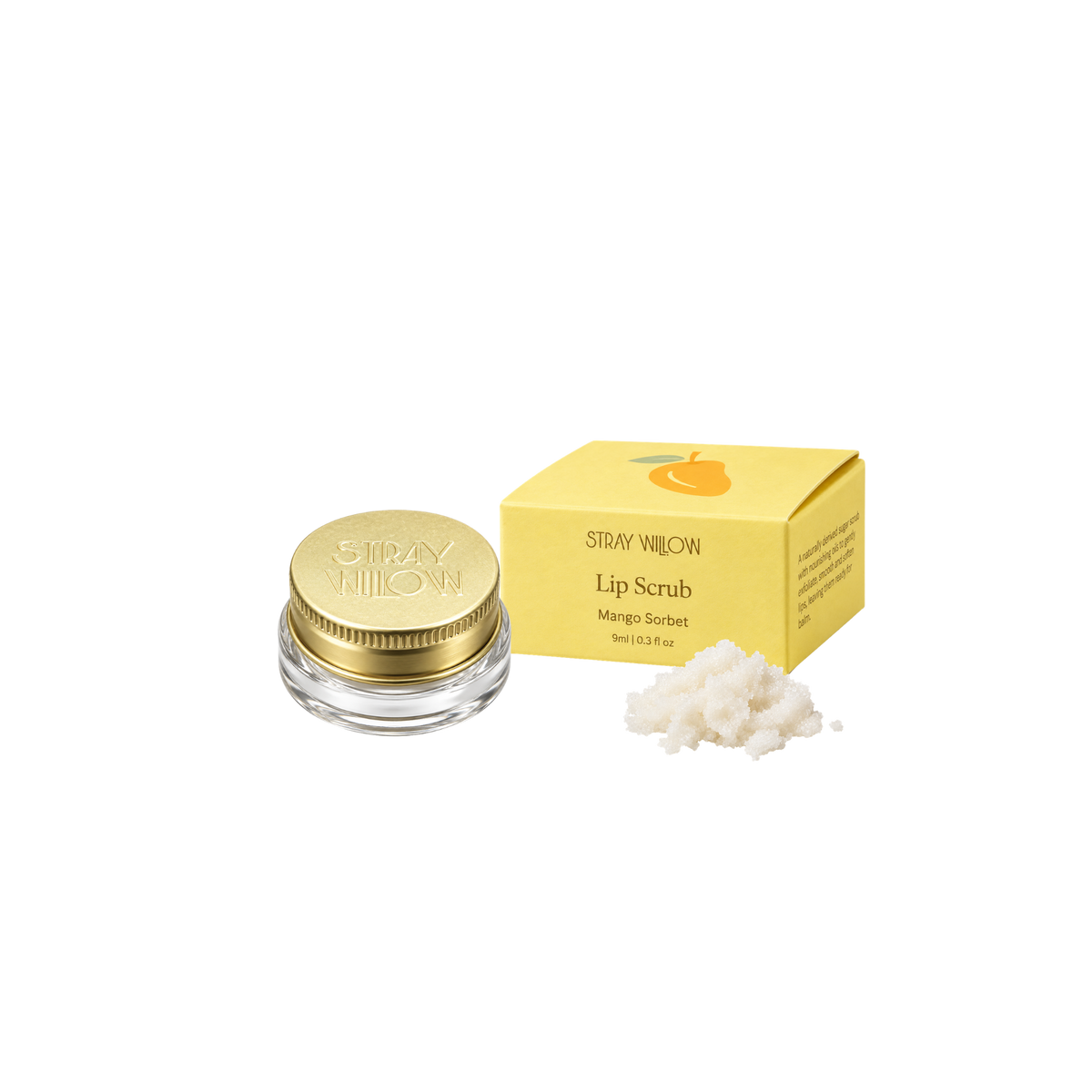 STRAY WILLOW LIP SCRUB - MANGO SORBET