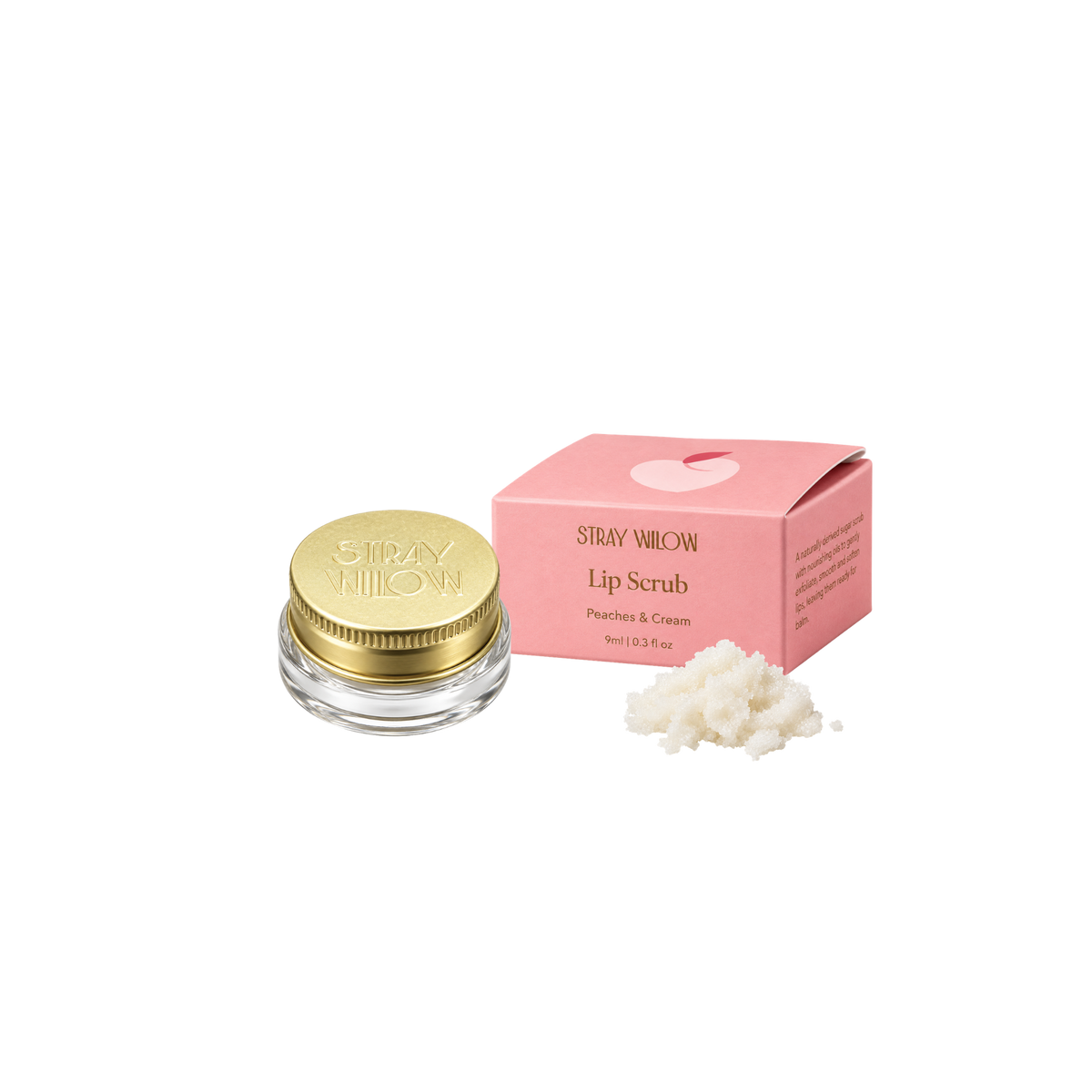 STRAY WILLOW LIP SCRUB - PEACHES AND CREAM
