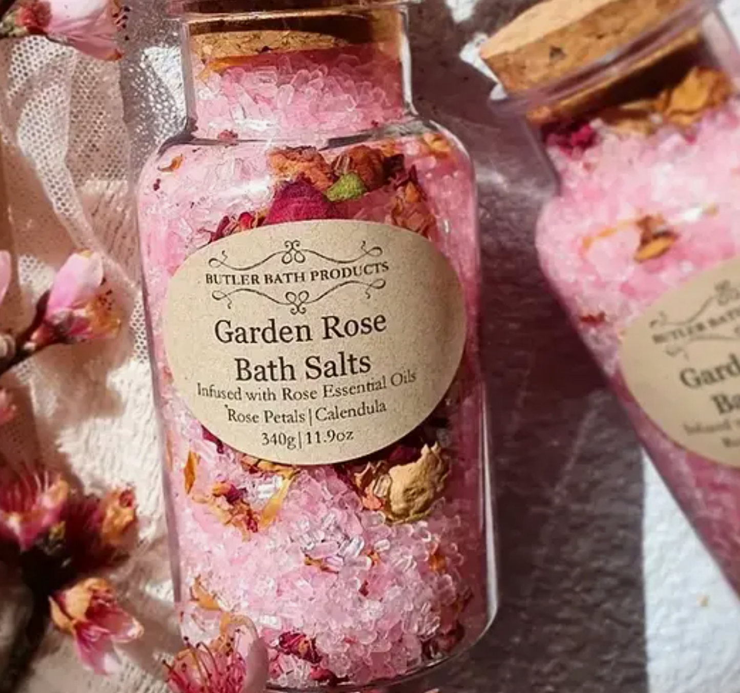 BATH SALTS GARDEN ROSE 340G