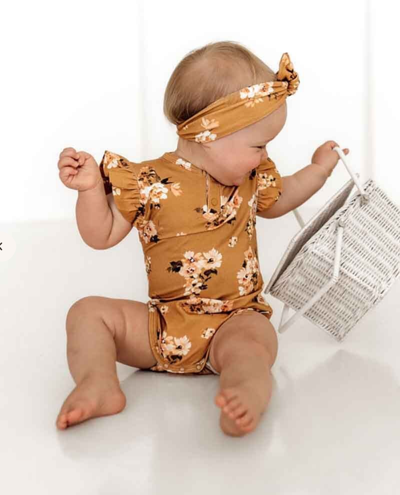 GOLDEN FLOWER SS BODYSUIT