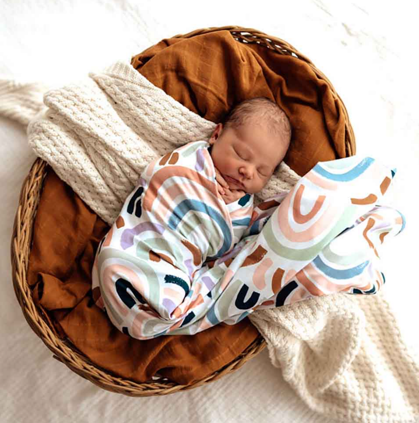 SNUGGLE RAINBOW BABY WRAP SET