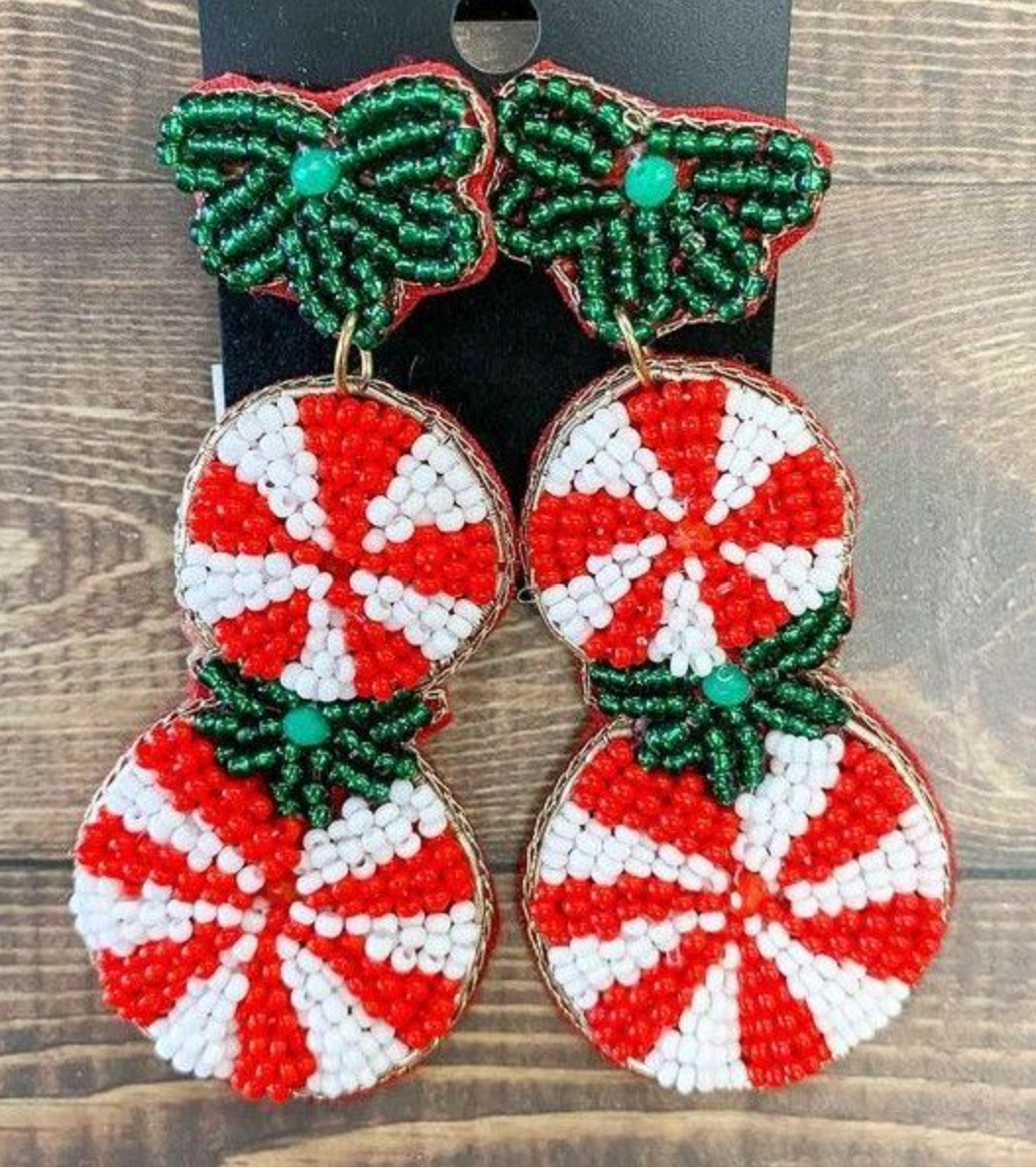 XIC-E BEADED LOLLIPOP EARRINGS