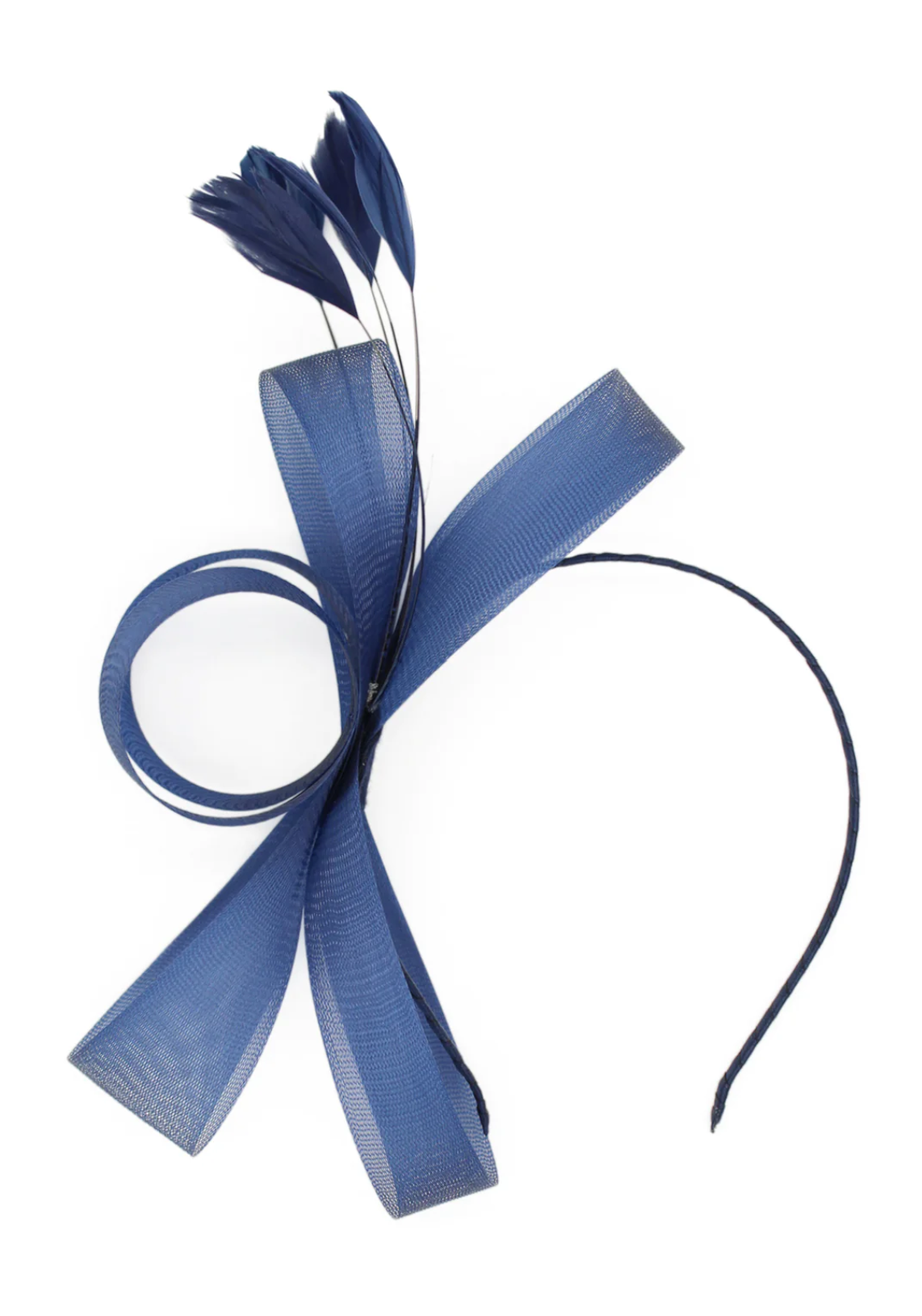 FW634NAVY NYLA FASCINATOR